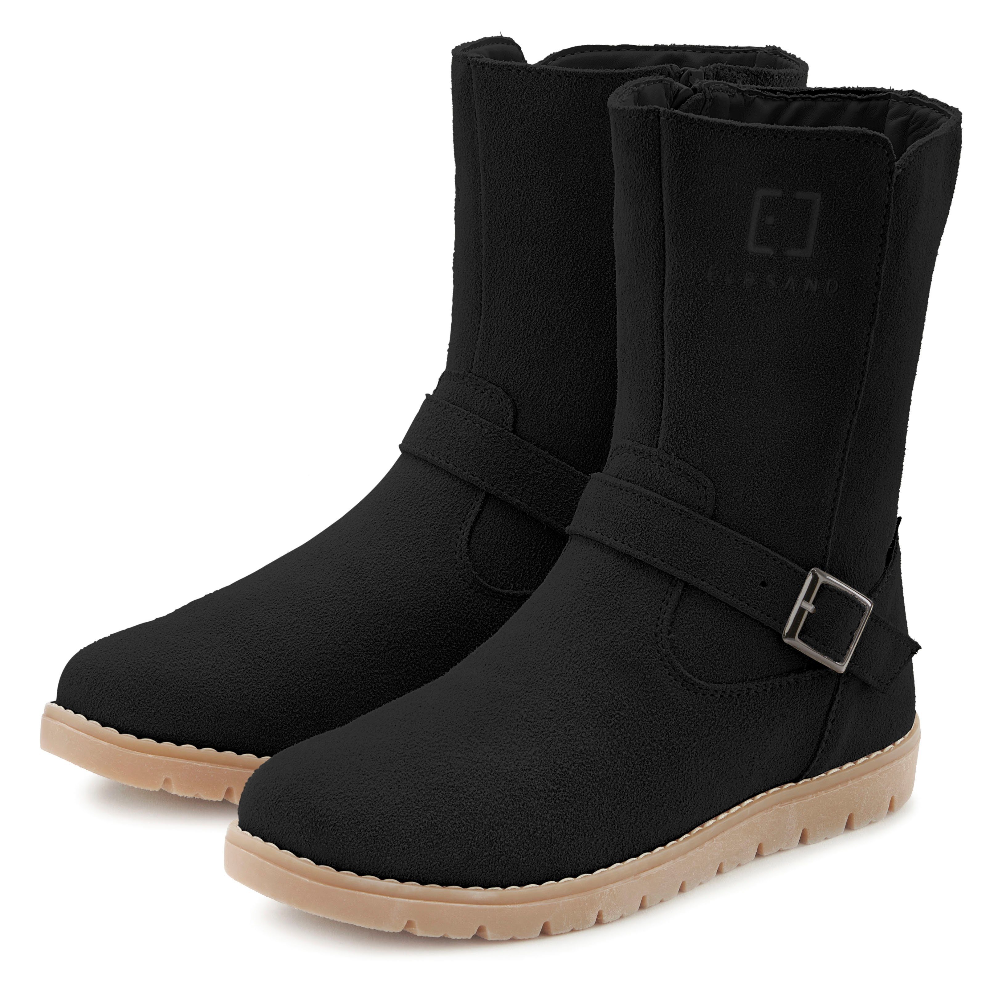 Elbsand Winterstiefel Boots,Winterstiefelette,Leder, wind- & wasserabweisende Tex-Membran