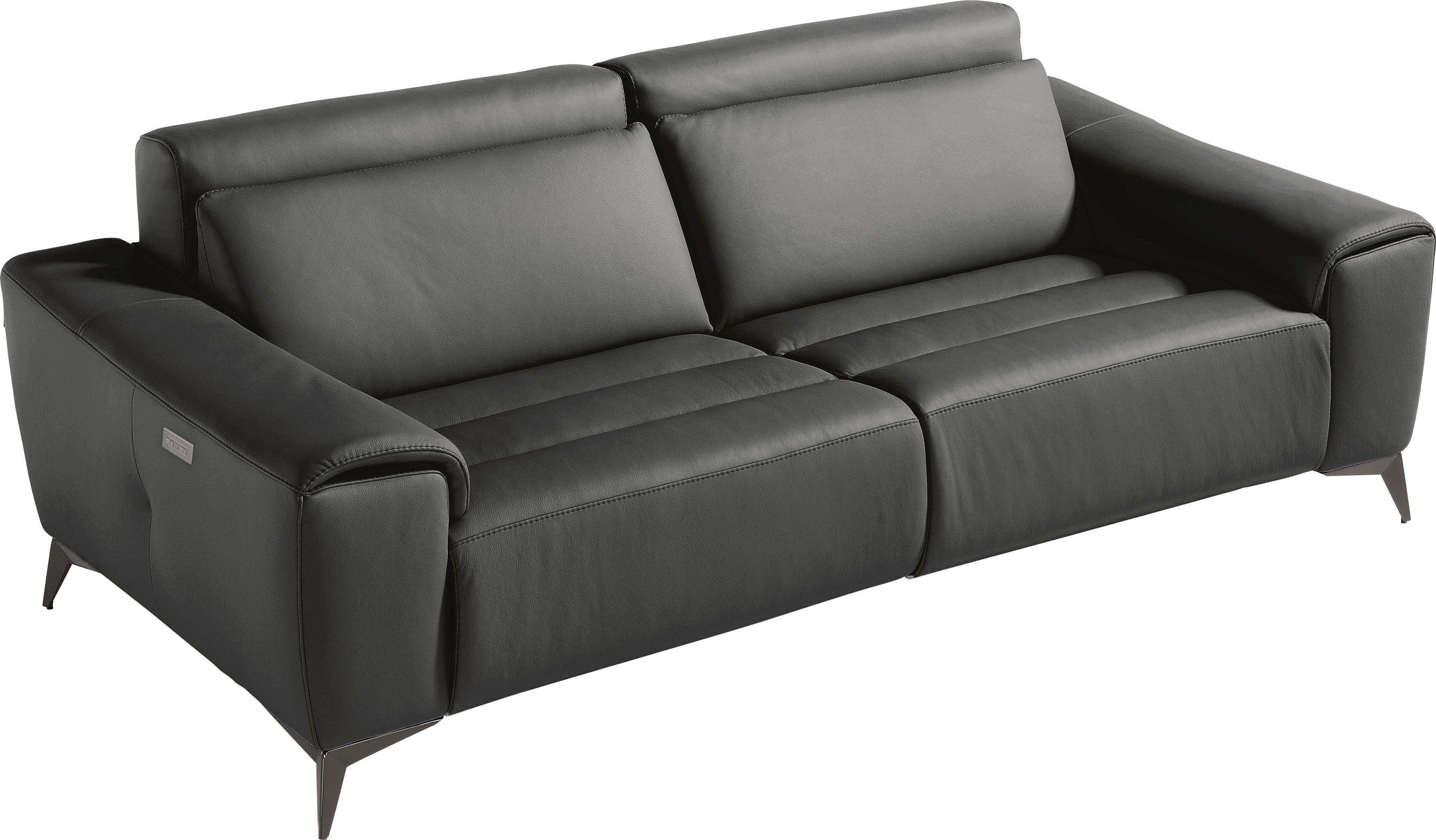 Egoitaliano 2,5-Sitzer Suzette, Designsofa mit elektrischen Komfortfunktionen, edel & bequem, inkl. 2 elektronischer Relaxfunktionen, Rücken- und Fußteilfunktion