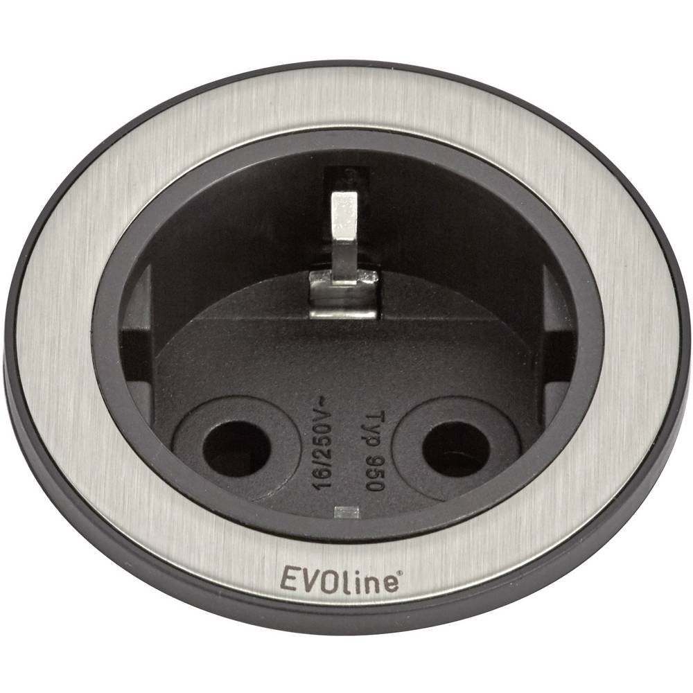 Evoline Einbausteckdose One 159280001100 Steckdosenleiste, VDE