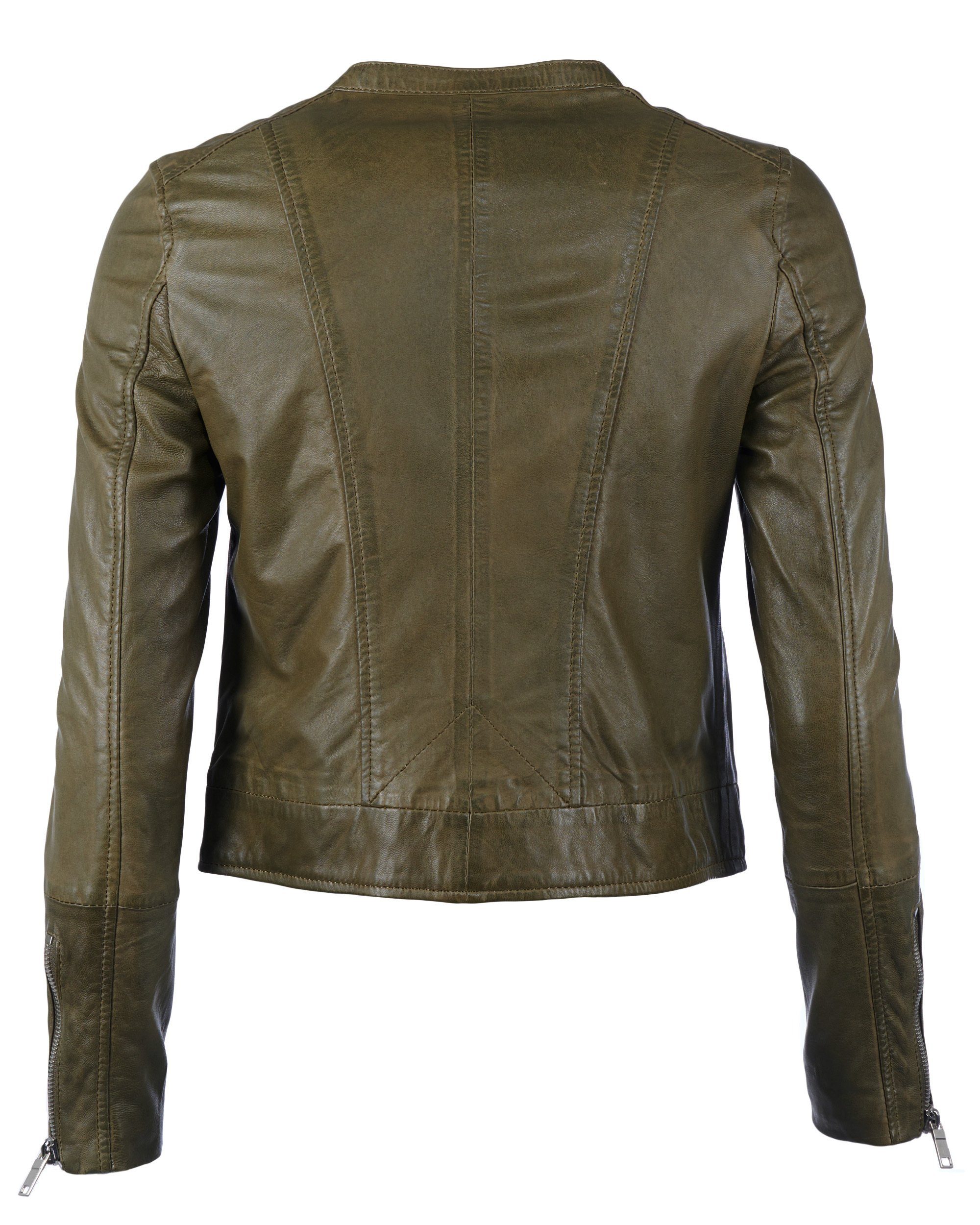 Maze Lederjacke Grenada night forest