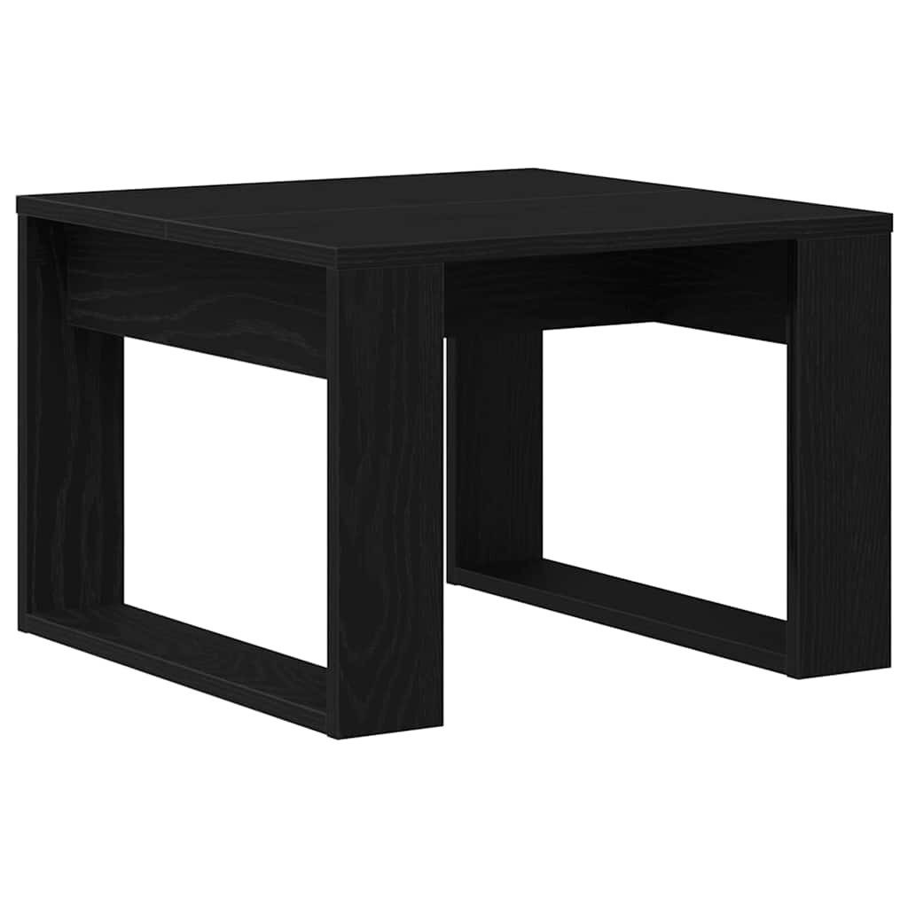 vidaXL Couchtisch Couchtisch Schwarz Eichen-Optik 50 x 50 x 35 cm Holzwerkstoff (1-St)