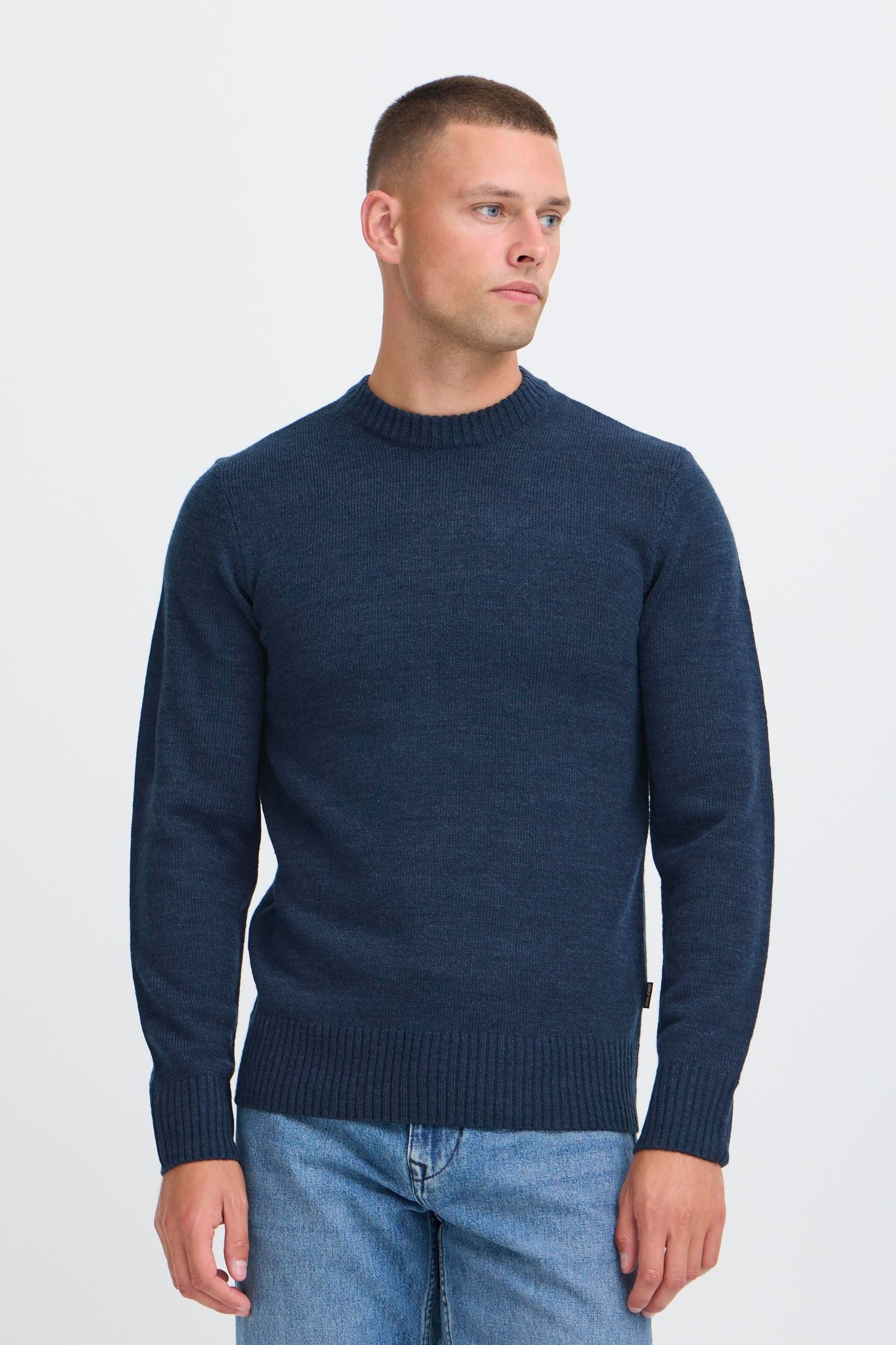 Blend Strickpullover BHRyke Stilvoller Strickpullover mit Rippbündchen günstig online kaufen