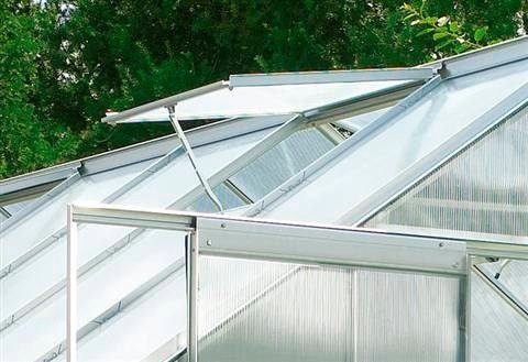 Vitavia Механизм для открытия окон в теплице Thermovent, 7 kg max. Hebekraft, für Gewächshäuser, stromlos, silberfarben