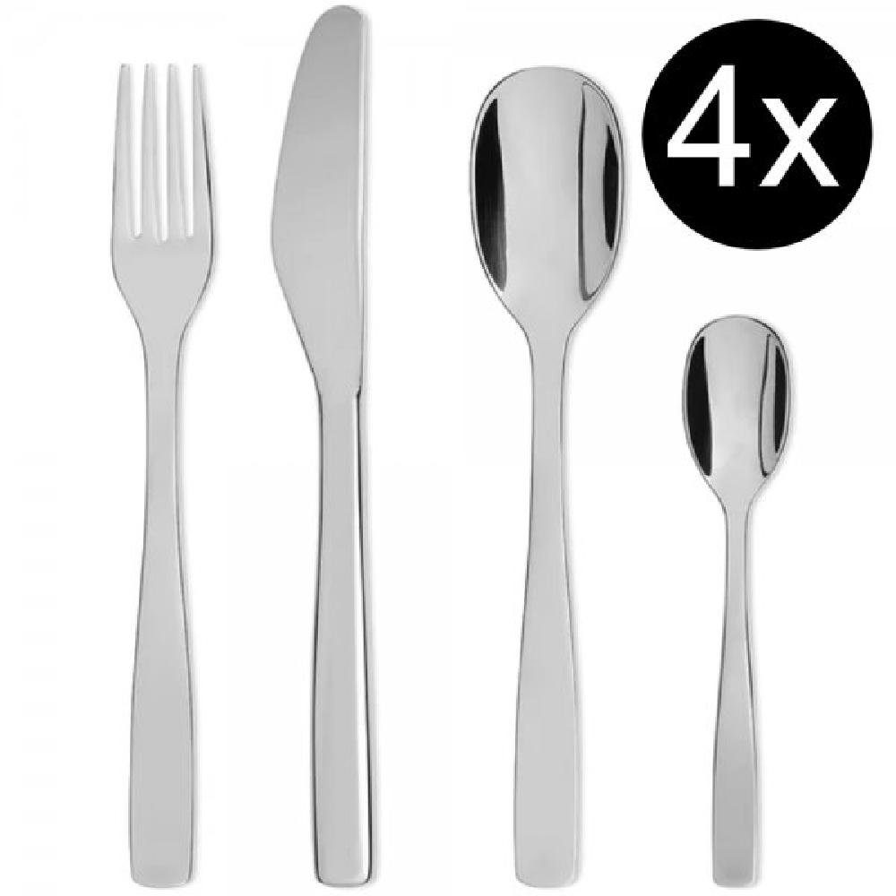 Alessi Esslöffel Besteck-Set KnifeForkSpoon (16-teilig)