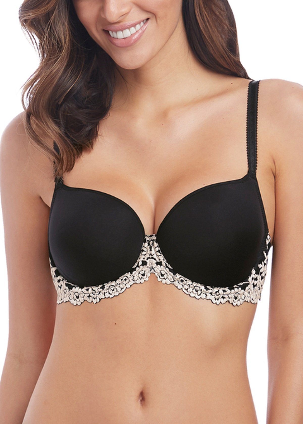 Wacoal Bügel-BH Wacoal Bügel-BH Embrace Lace WA853191 schwarz (1 Stück, 1-tlg., 1 Stück)