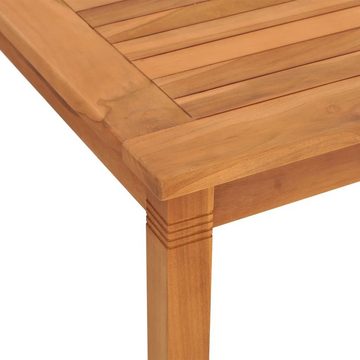 vidaXL Gartentisch Garten-Esstisch 85x85x75 cm Massivholz Teak