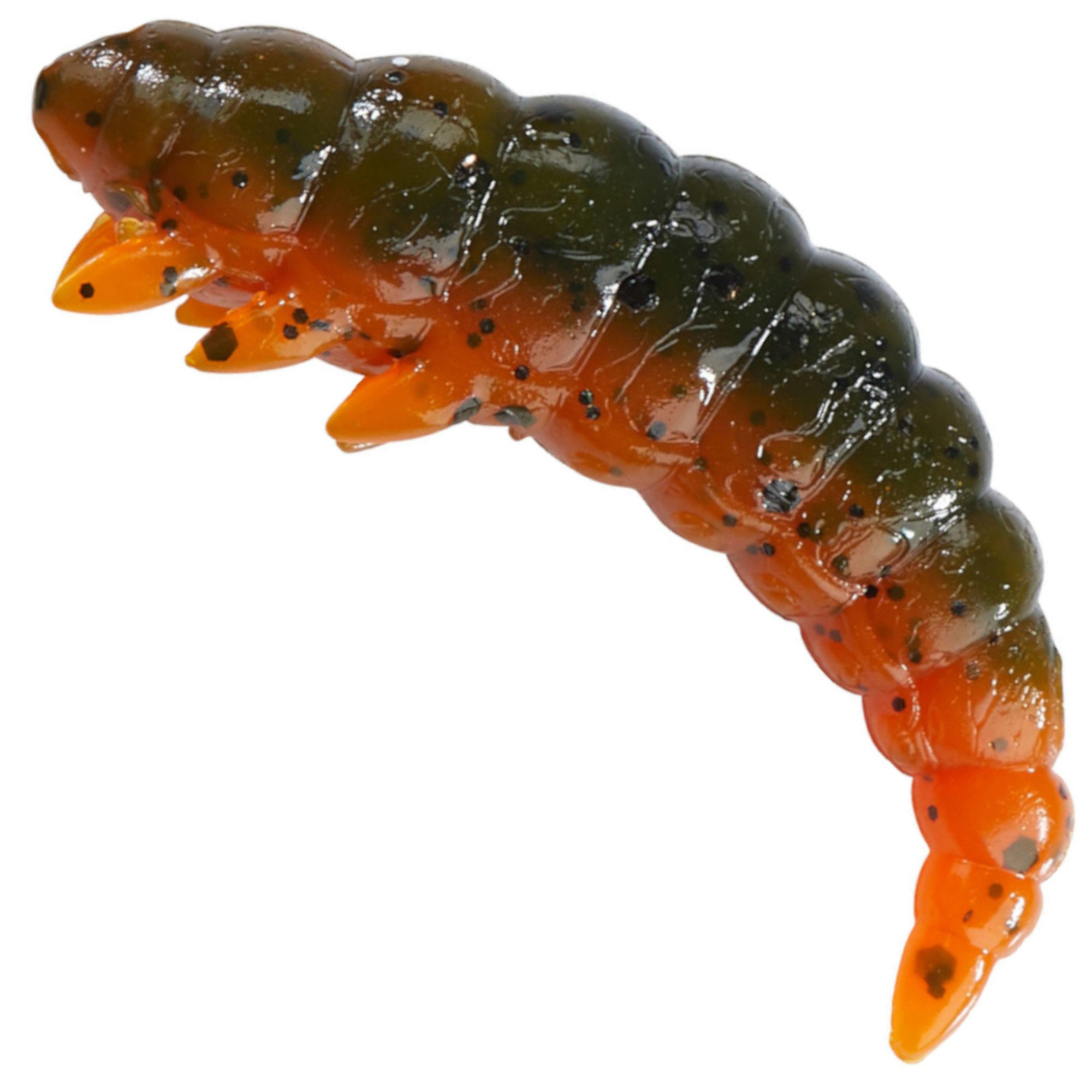Balzer Kunstköder Bazillus Käse, 3cm, Green Pumpkin Amber red