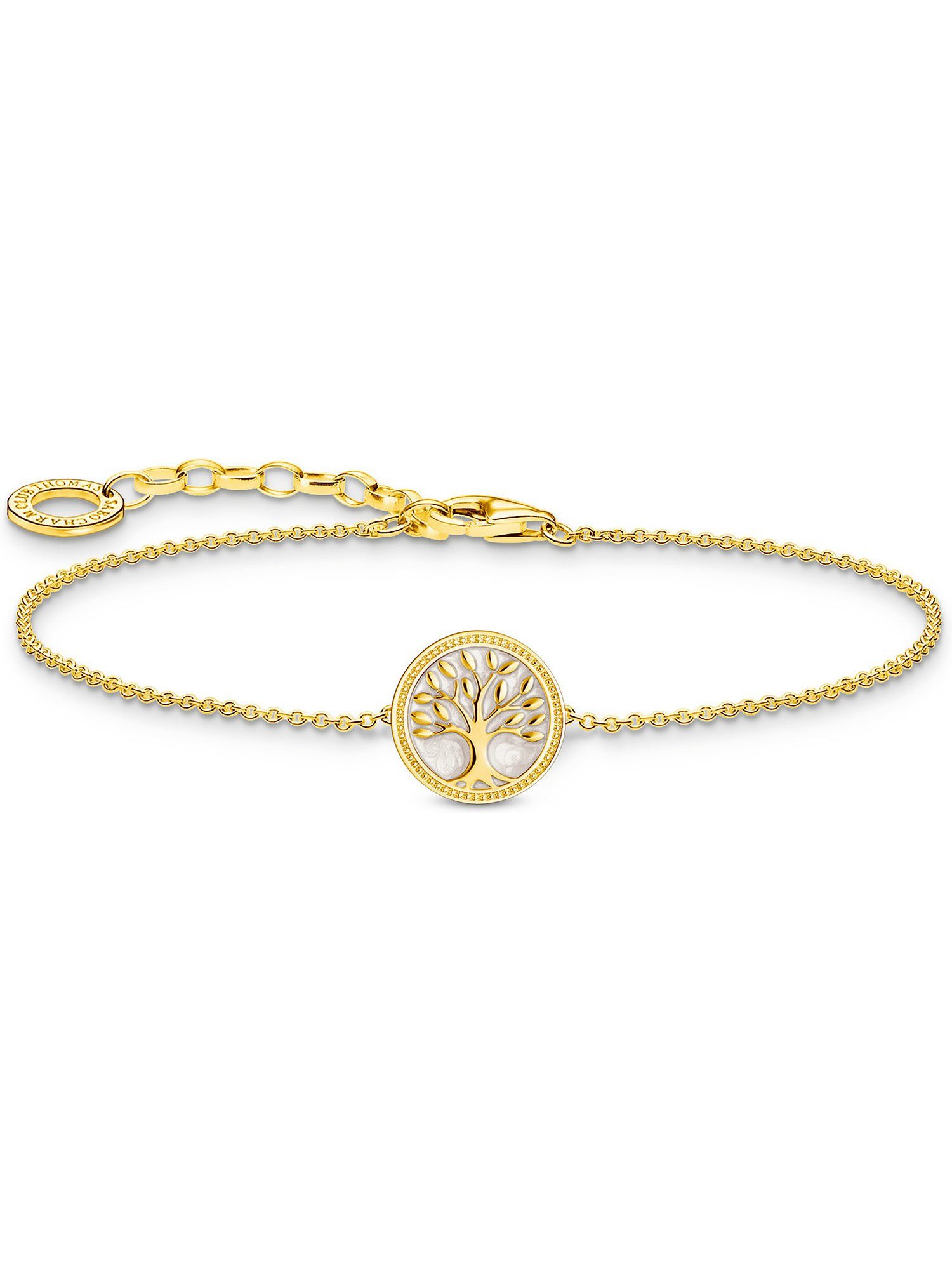 THOMAS SABO Silberarmband Thomas Sabo Damen-Armband 925er Silber, Gelbgold, Modern
