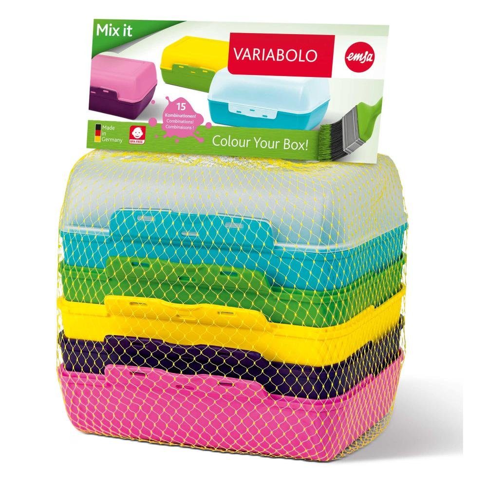 Frischhaltedose Variabolo Clipbox Set 6 Schalen zum Kombinieren