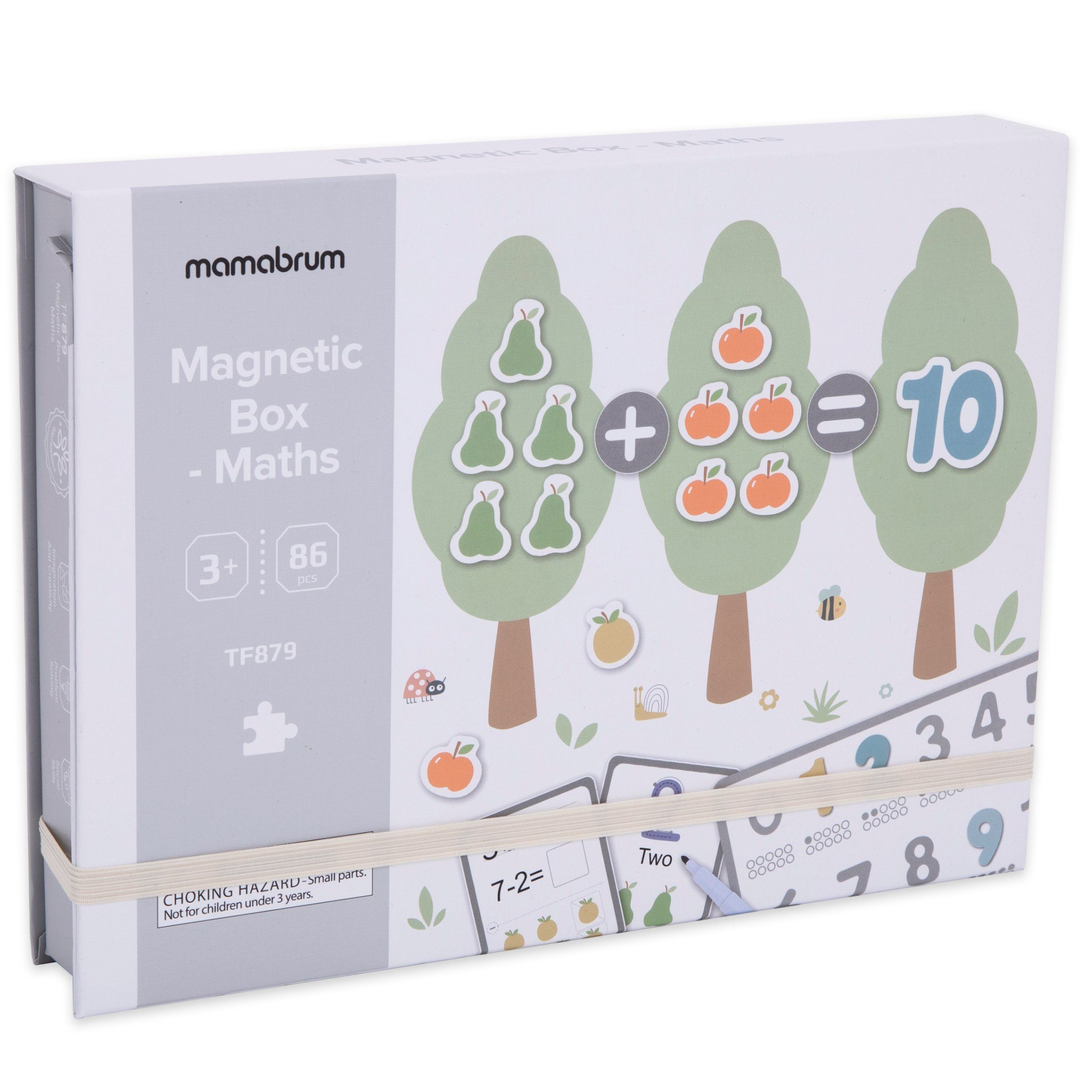 Mamabrum Puzzle-Sortierschale Magnetisches Mathepuzzle und lernen Zahlen Zählen - Lernbox 