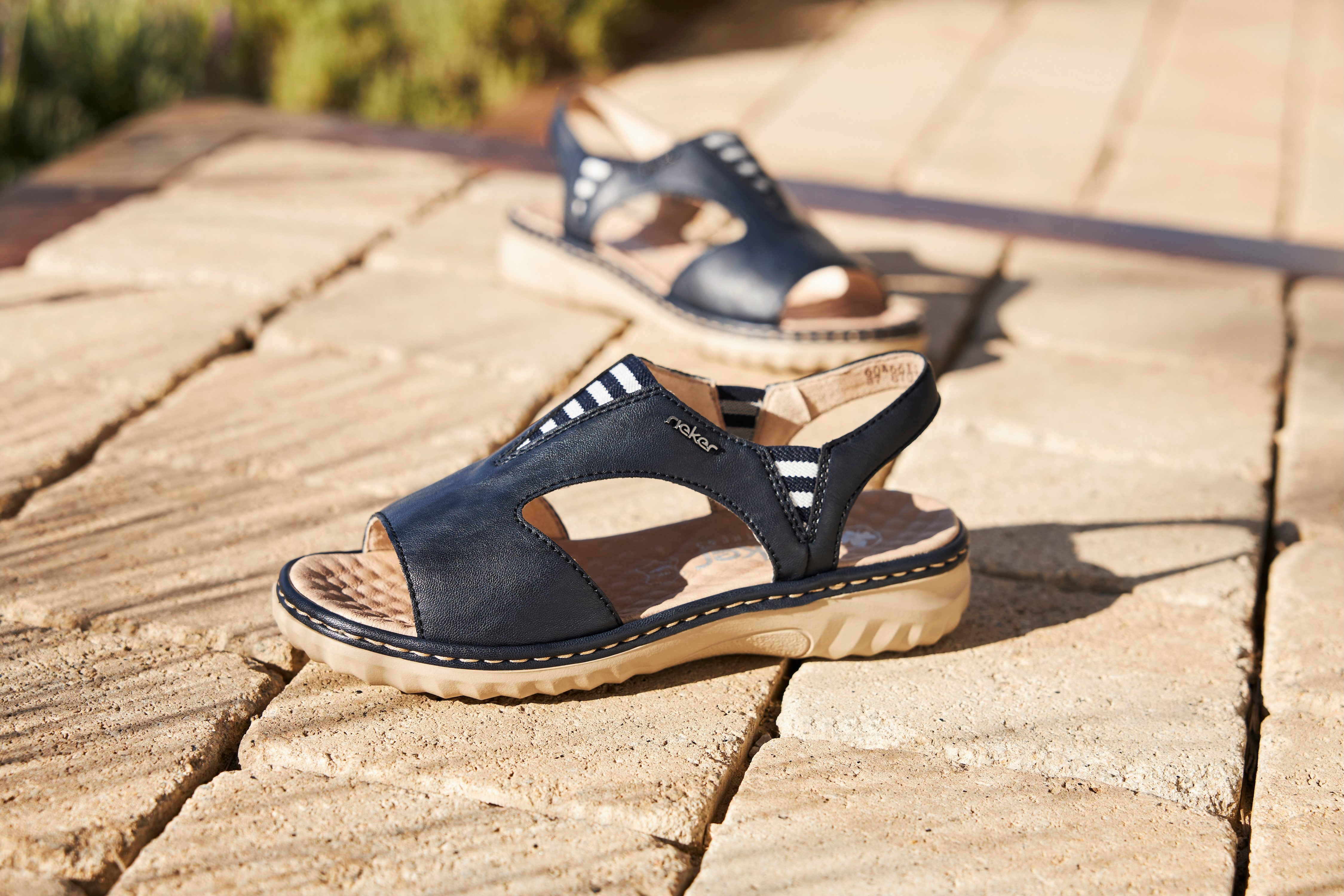 Rieker Sandale, Sommerschuh, Sandalette, Schlupfschuh mit günstig online kaufen