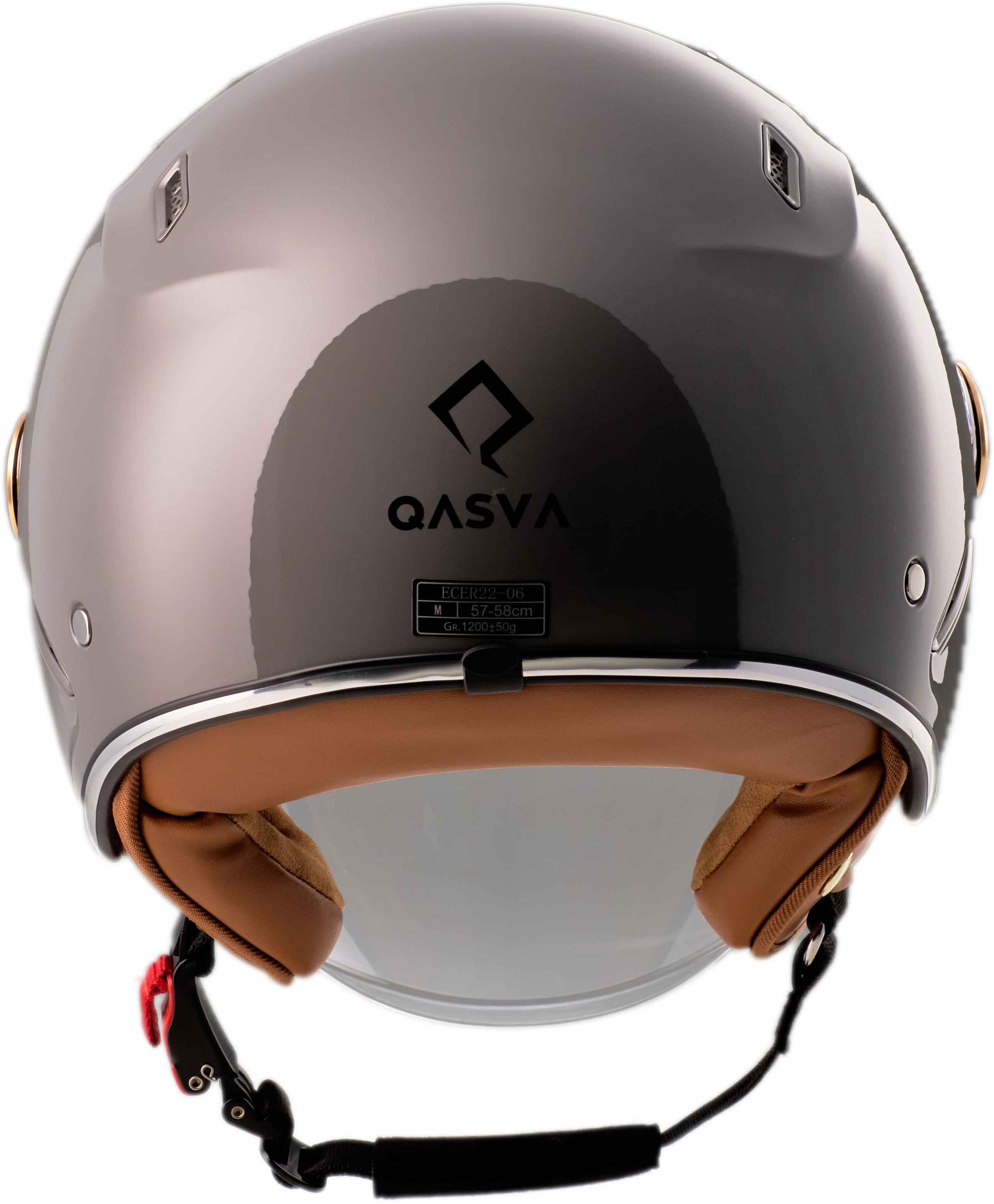 Burnout Motorradhelm Jethelm Heritage Stone