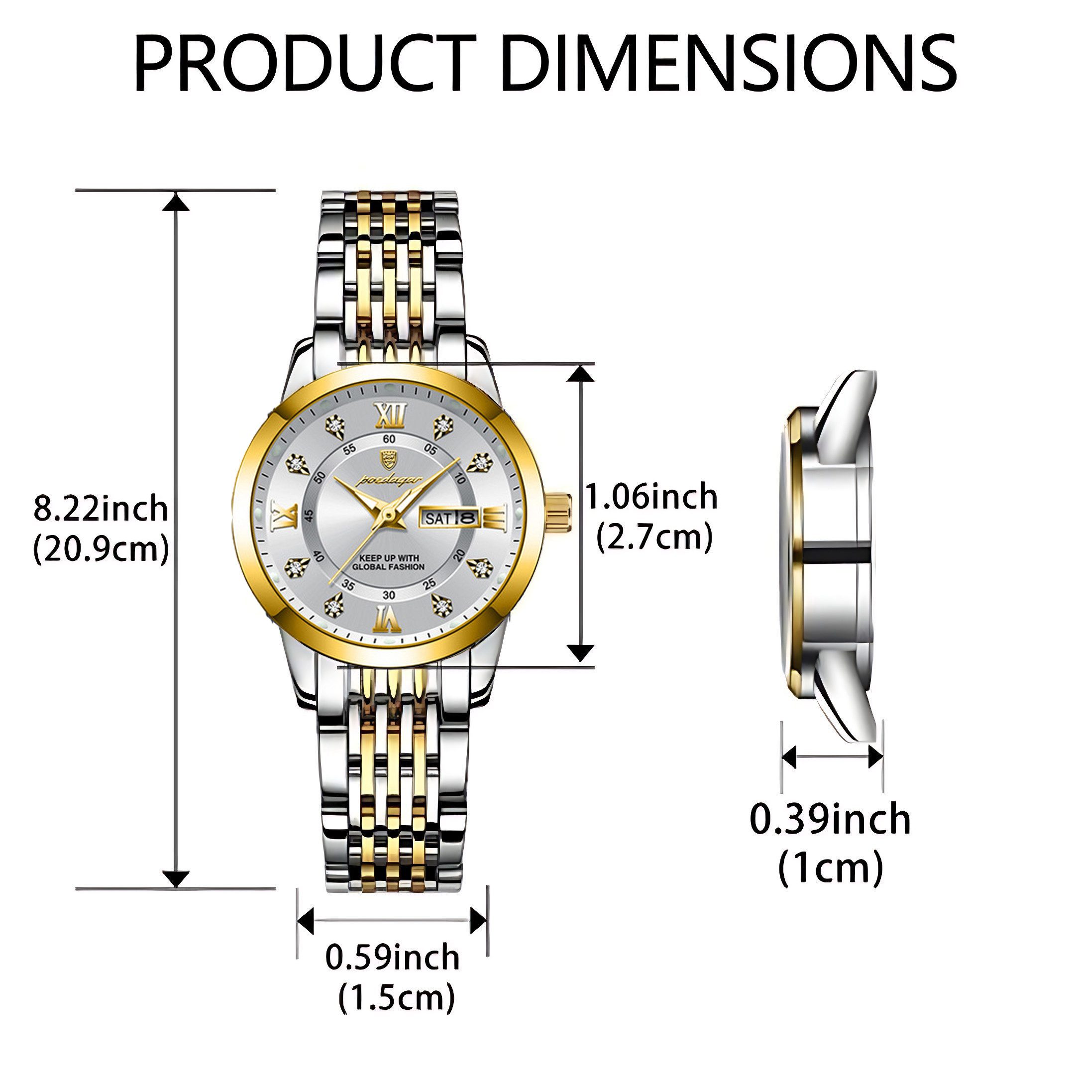 ibettertec Quarzuhr Quarzuhr, Edelstahl Uhr für günstig online kaufen