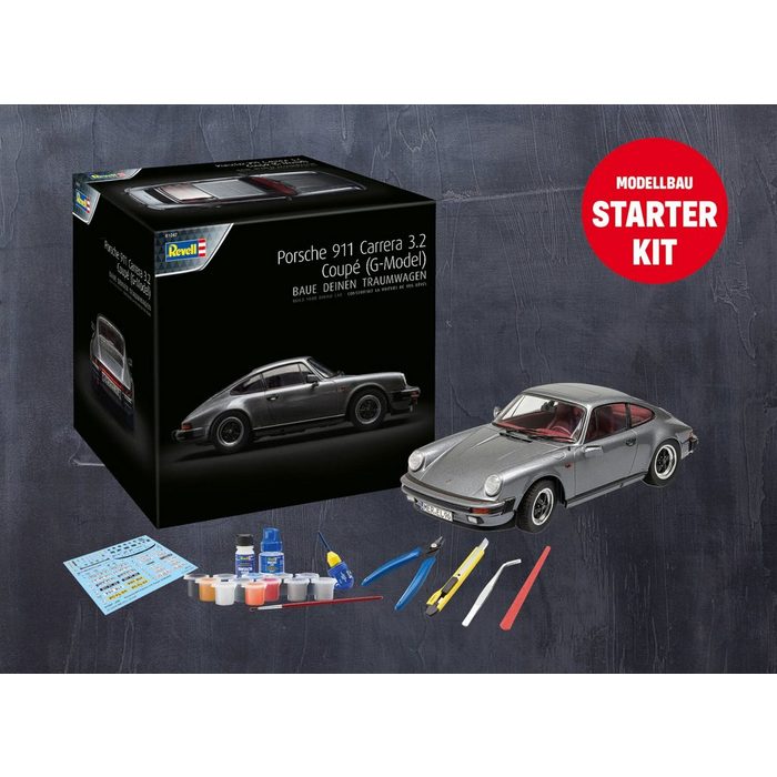 Revell® Modellbausatz REVELL Starter-Kit Porsche 911 Carrera 01047 1:24 Easy-Klick NEU Maßstab 1:24 (Set)