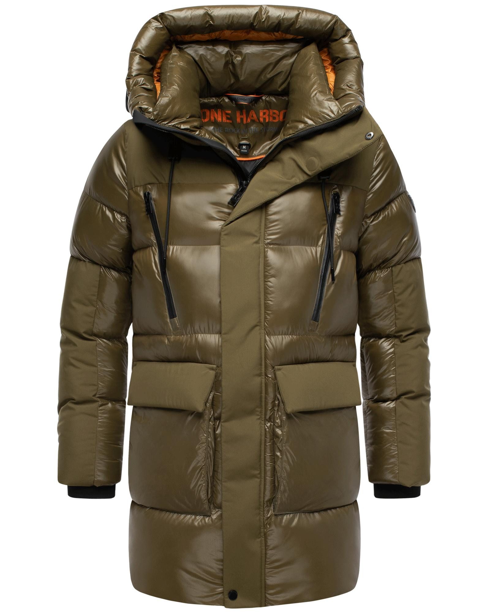 Stone Harbour Kurzmantel Nelioon XX Gesteppter Wintermantel mit Kapuze