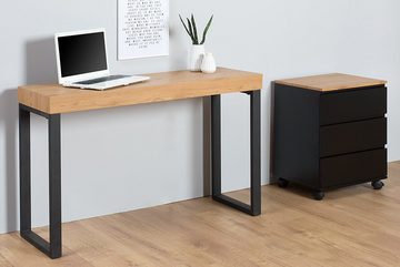 riess-ambiente Konsolentisch OAK DESK 120cm natur, Eichen-Optik · Konsole · Bürotisch · Retro