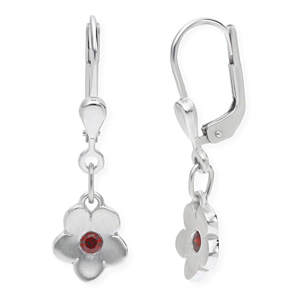 JuwelmaLux Paar Ohrhänger JuwelmaLux Ohrringe Kinder, Blume 925 Silber JL20-06-0429 (kein Set, 2-tlg., inkl. edelm Schmucketui)