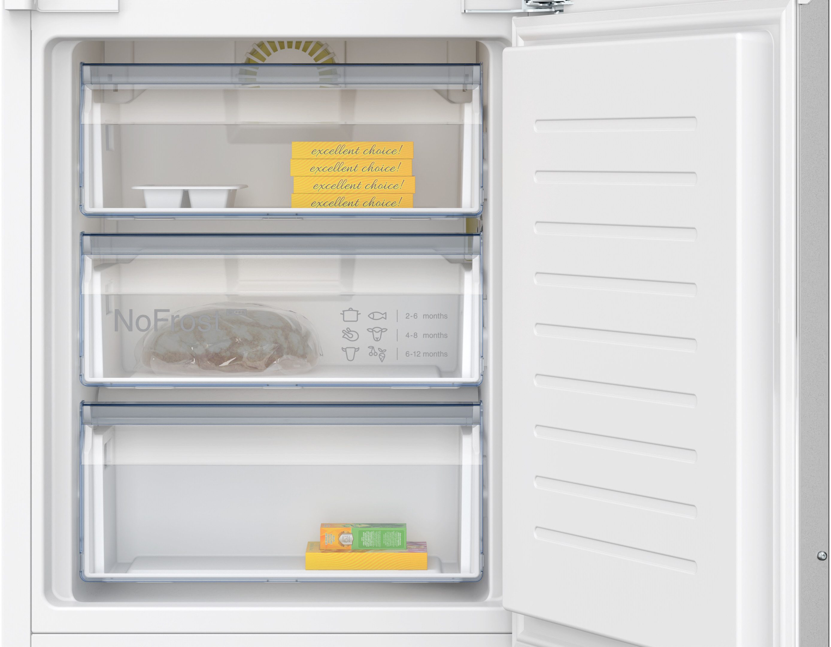 NEFF Einbaukühlgefrierkombination N 50 KI7962FD0, 193,5 cm hoch, 55,8 cm breit, Mehr Platz für flexible Lagerung & No Frost – Bild 5 von 5