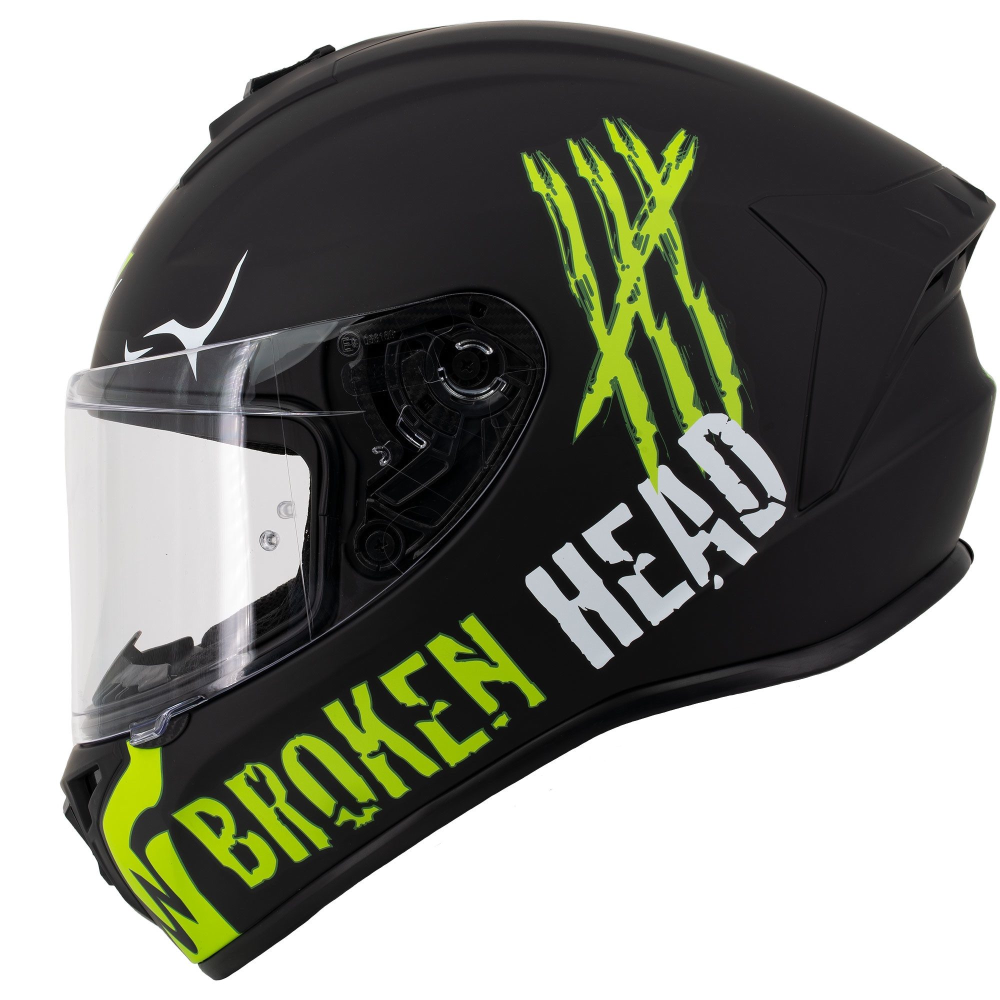 Motorradhelm Adrenalin Therapy 4X Black-Green Matt