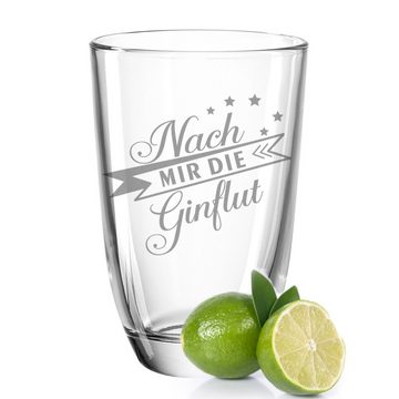 GRAVURZEILE Cocktailglas 4er Set GIN-Gläser - Nach mir die GINflut & Der Abend kann beGINnen, Glas, Montana Geschenk Set aus gravierten 4 Gin-Gläsern