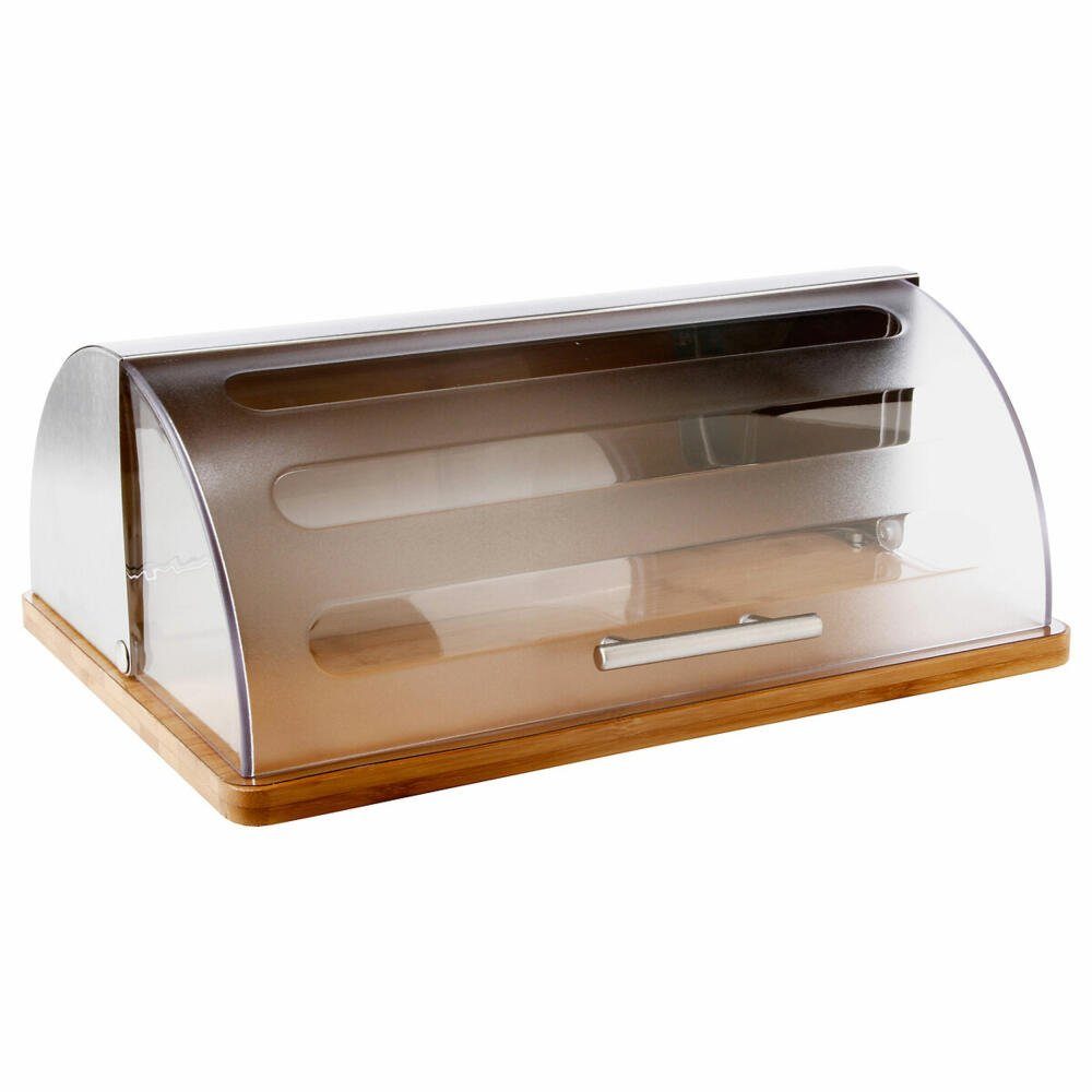 5five Simply Smart Brotkasten Rollbrotkasten 39 x 27 cm, Bambus, Kunststoff (PS), Edelstahl