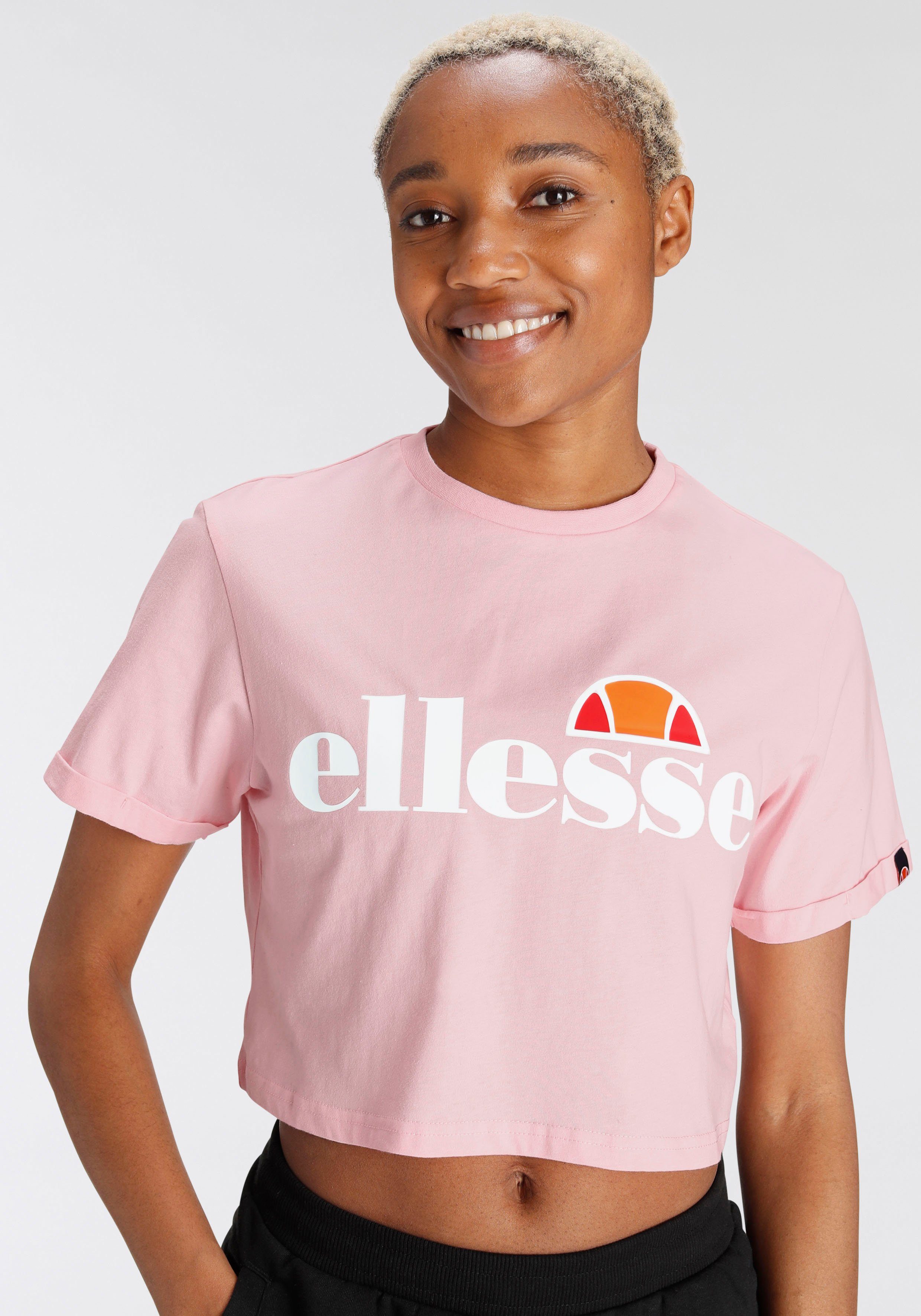 Light-Pink TEE Ellesse ALBERTA CROPPED T-Shirt