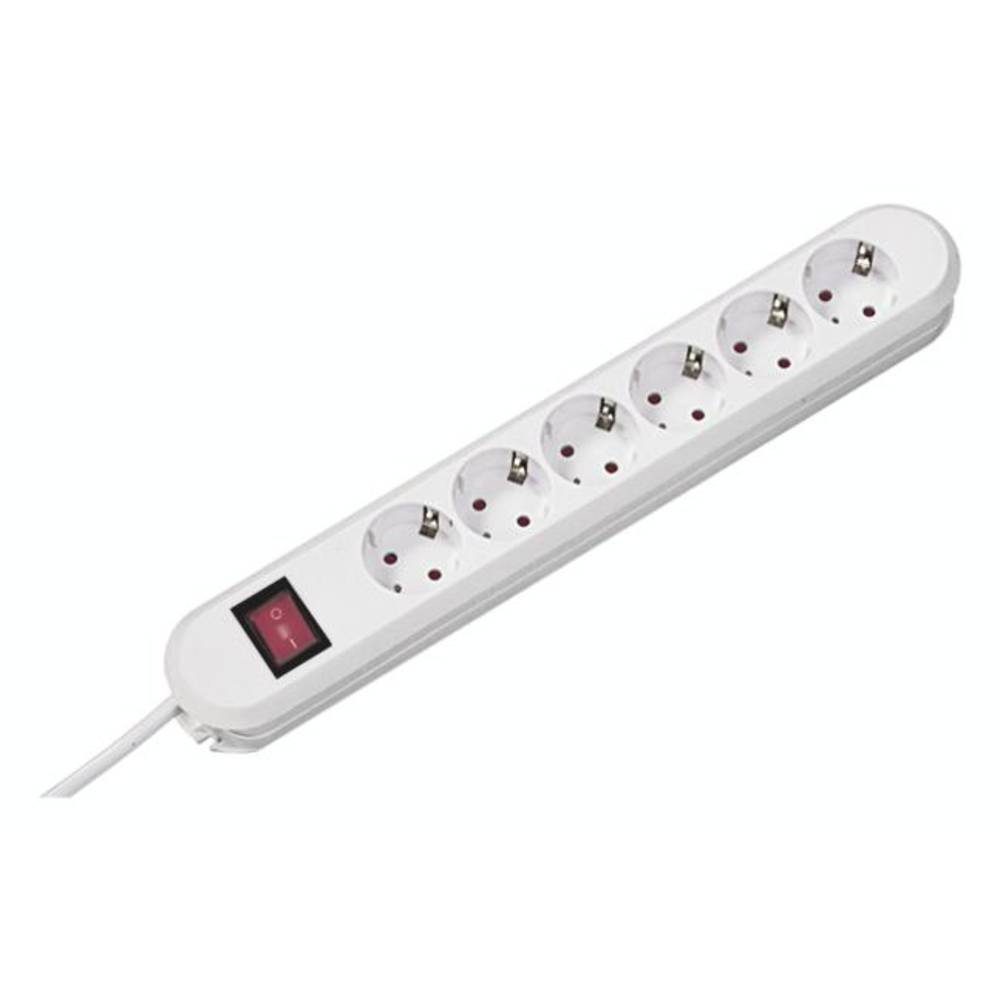 Bachmann SMART 6x Schuko H05VV-F 3G 1.5mm² 16A/3680W 3m 6AC outlet(s 381.148K Steckdosenleiste (Kabellänge 3.00 m), erhöhter Berührungsschutz