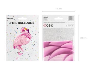 partydeco Luftballon, Folienballon Flamingo 95cm, pink
