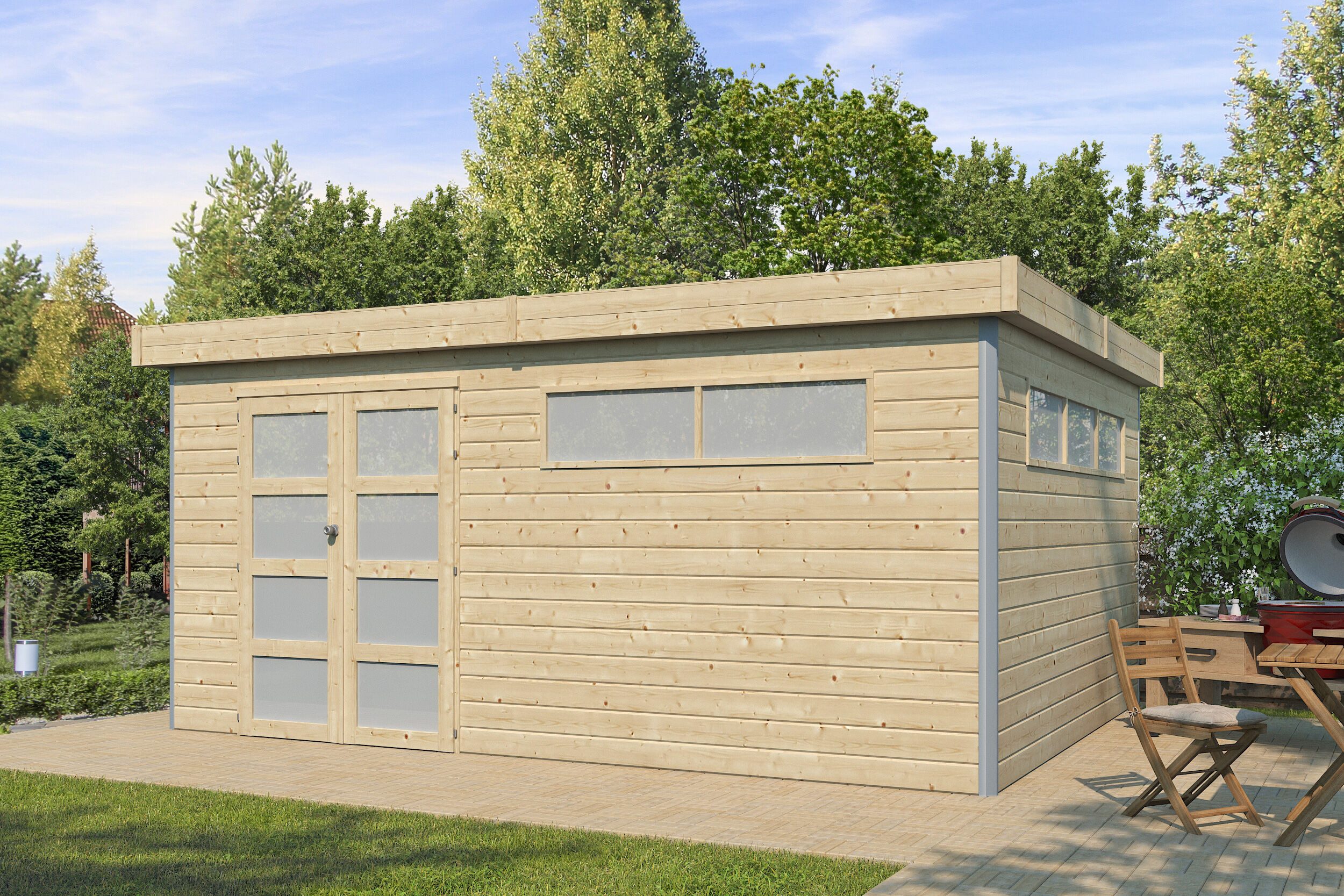 Fjordholz Gartenhaus Kasuko-XXL