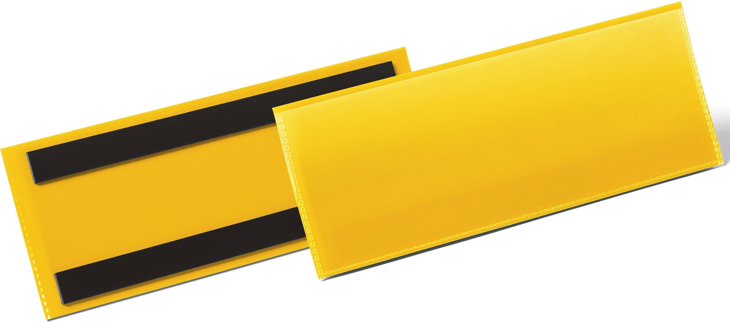 Fächermappe Etikettentasche magnetisch 297x74mm gelb VE=50 Stück