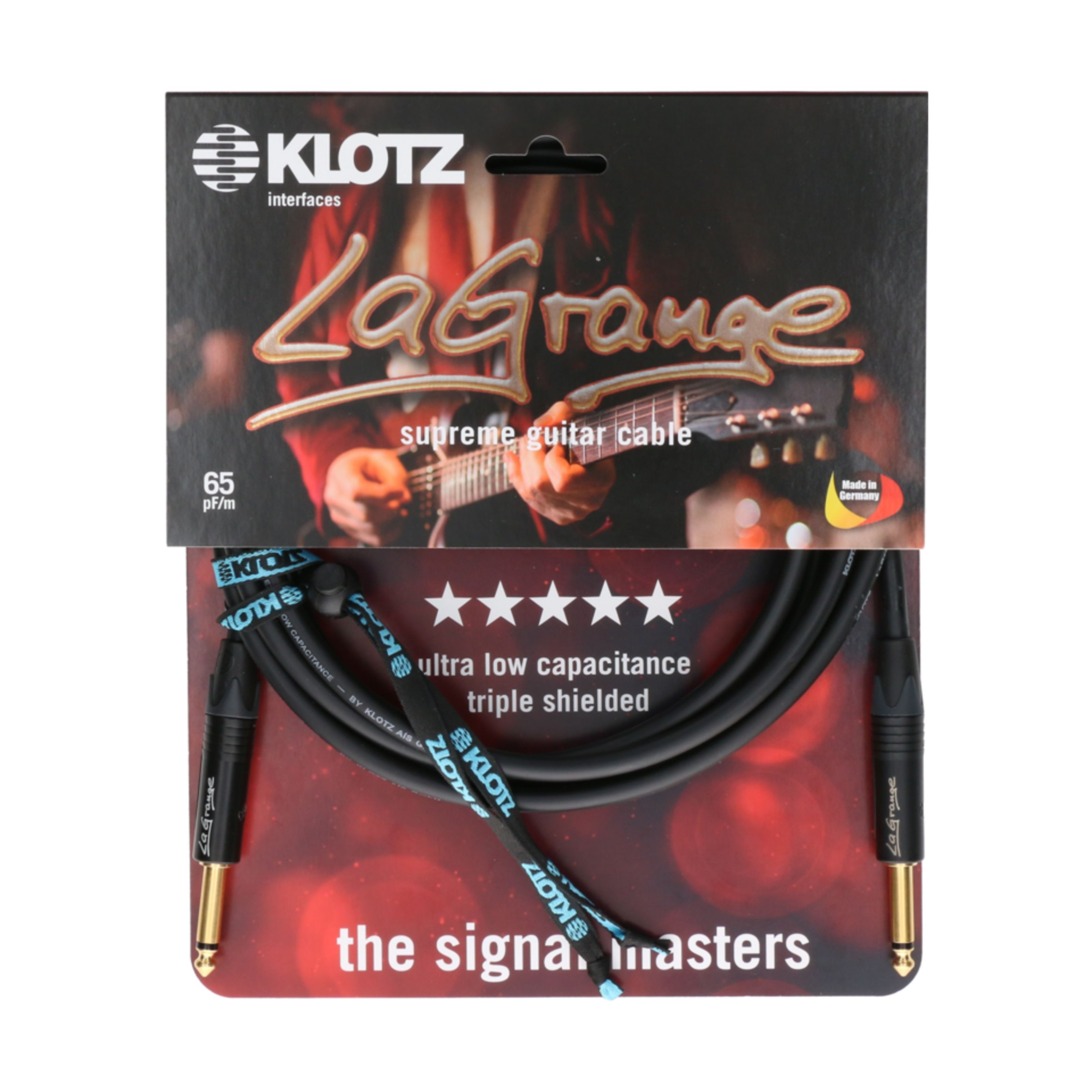 Klotz Cables Instrumentenkabel, LA-GPP0450 LaGrange GOLD Guitar Cable 4,5 m - Instrumentenkabel