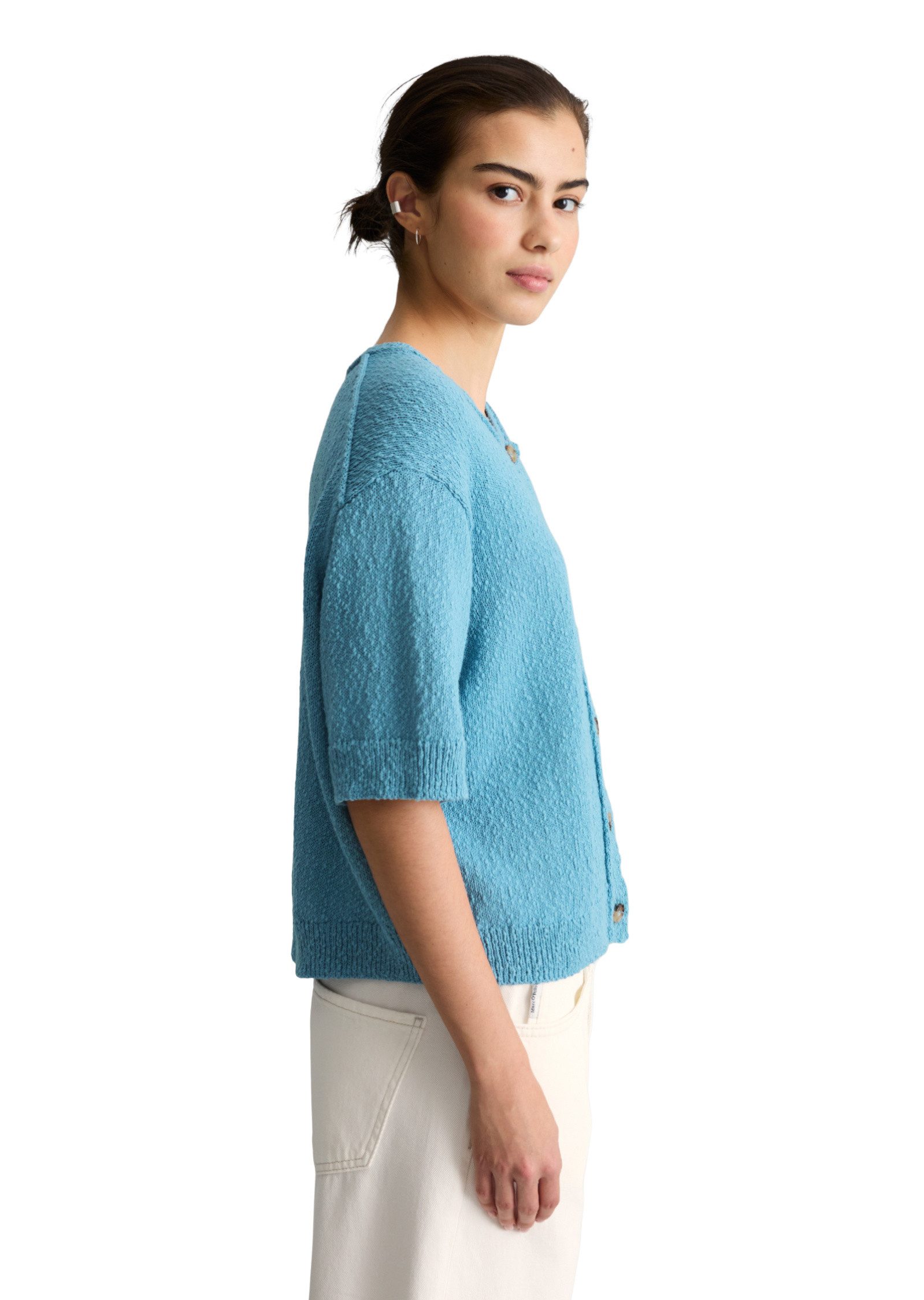 Marc O'Polo DENIM Cardigan aus Cotton Slub Garn