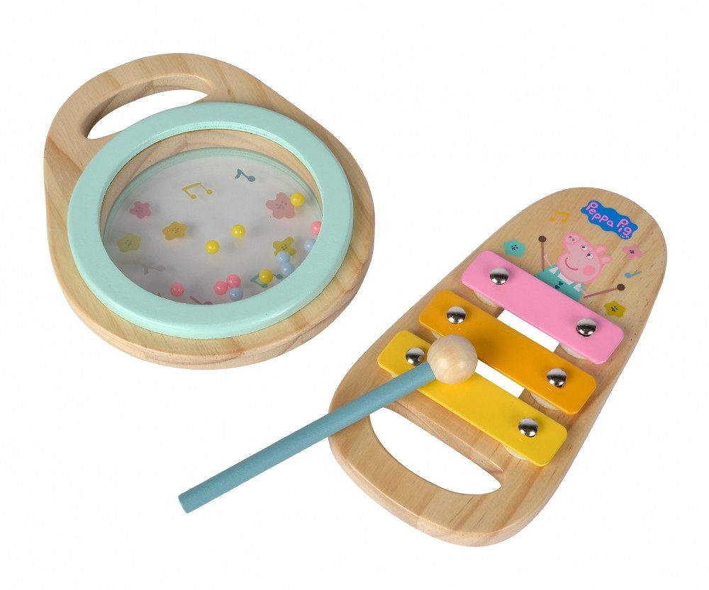 Eichhorn Lernspielzeug Eichhorn Peppa Pig Holz-Musikset, 2-tlg.