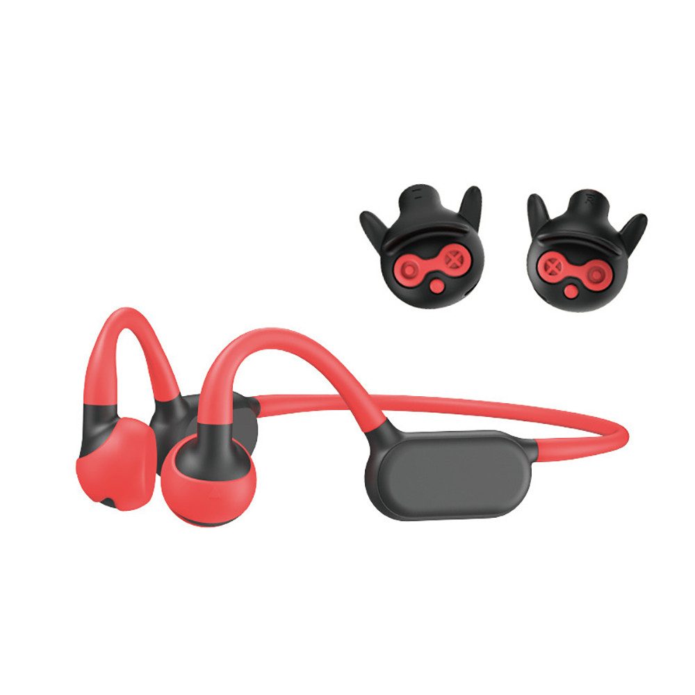 Tekoo 2-in-1 Kinder Bluetooth Kopfhörer, Knochenschall & On-Ear für Sport Open-Ear-Kopfhörer (Apple Siri, 2-in-1 Design (Knochenschall & Dynamik)