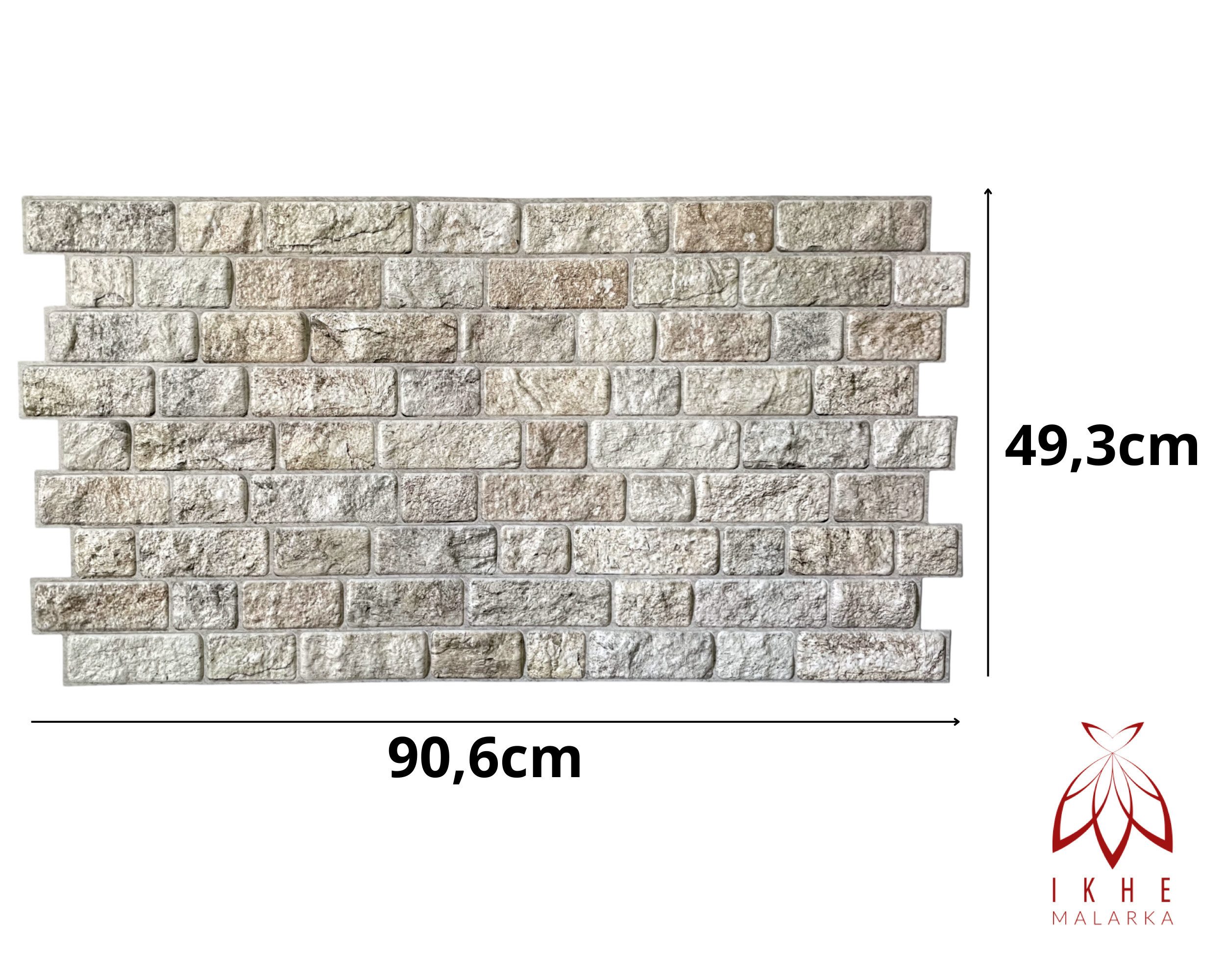 IKHEMalarka 3D Wandpaneel 4qm/10 Stück 3D PVC FLIESEN Wandpaneele, BxL: 50, günstig online kaufen