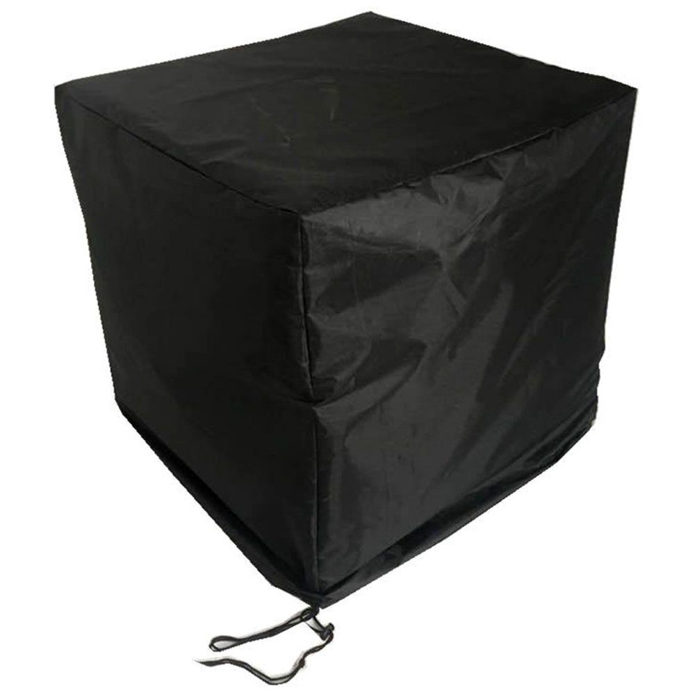 Gartenmöbel-Schutzhülle Schutzplane Abdeckplane Gewebeplane in Schwarz 63x58x112CM Schutzhülle Gartenmöbel Abdeckhaube Abdeckung Schutzhaube Rattan Cover (Stück), 100% Polyethylengewebe