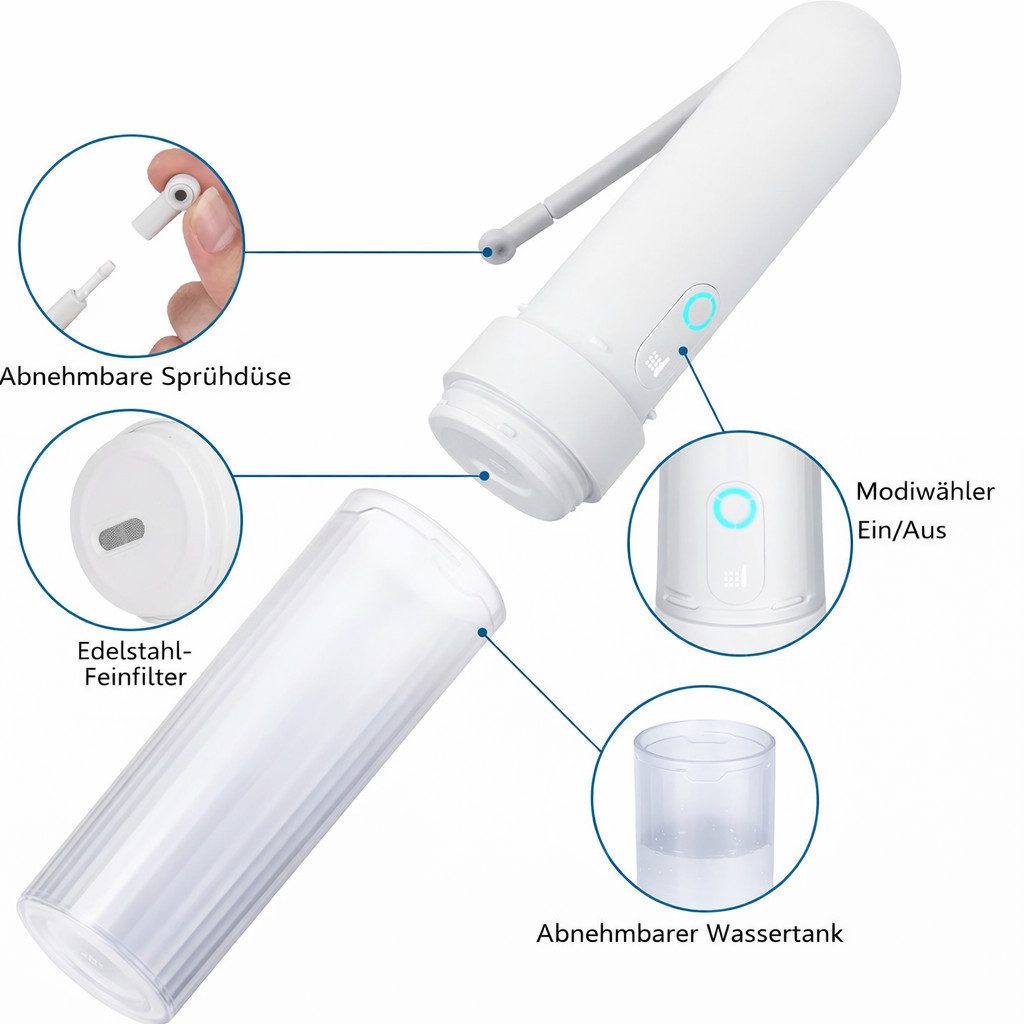 COOL-i ® Bidet Elektrisches Reise-Bidet,Tragbarer, IPX7 & USB-C