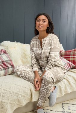 Next Pyjama Langärmeliger gewaffelter Pyjama aus Baumwolle (2 tlg)