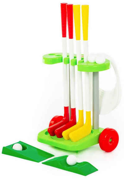 Polesie Minigolf-Set Golf-Set 14-tlg mit Golfschläger Golfbälle Kinder Spielzeug Kunststoff, (Set, 14-tlg)