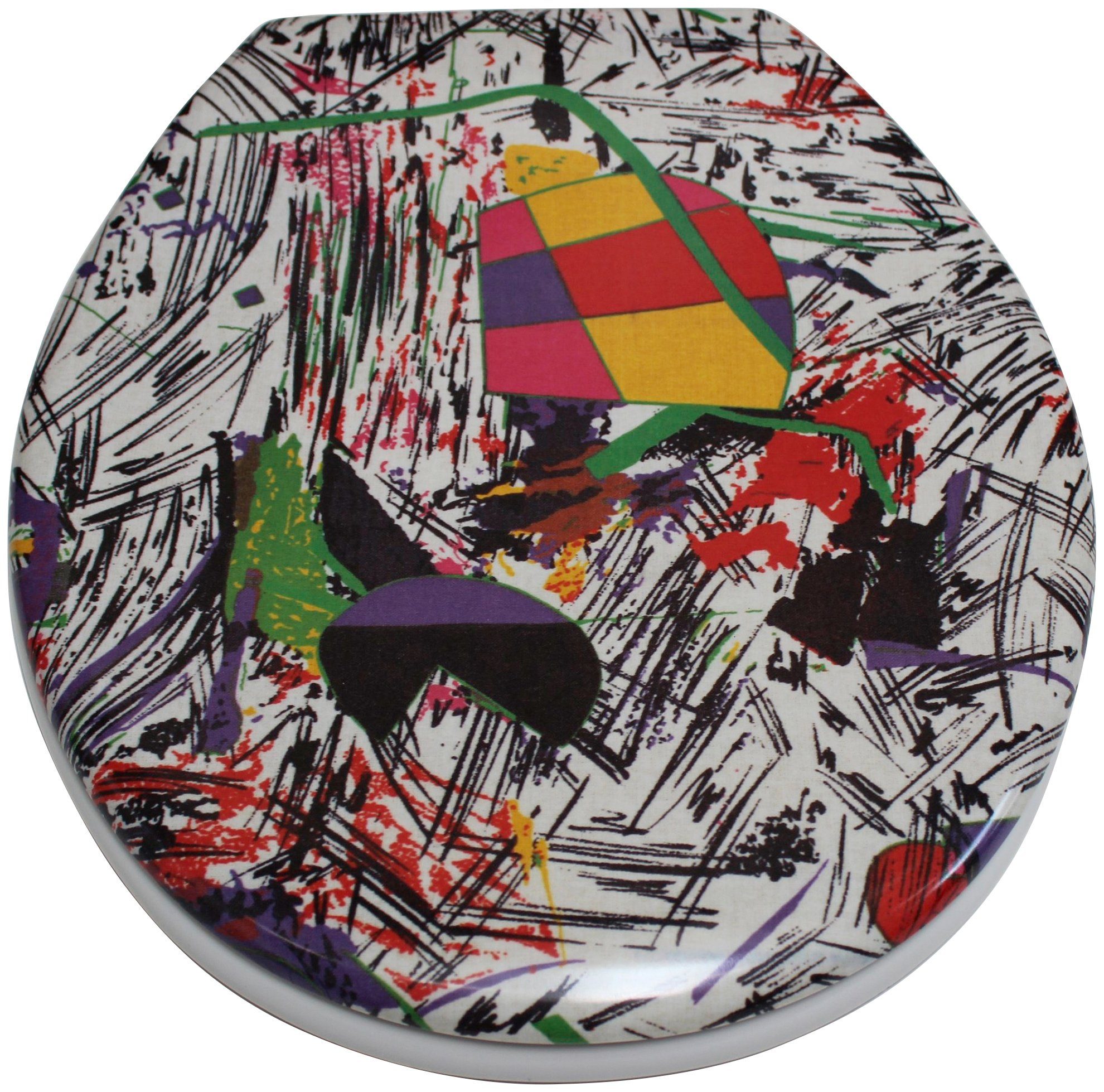 ADOB WC-Sitz Nizza Grafitti, sehr stabil, universal passend