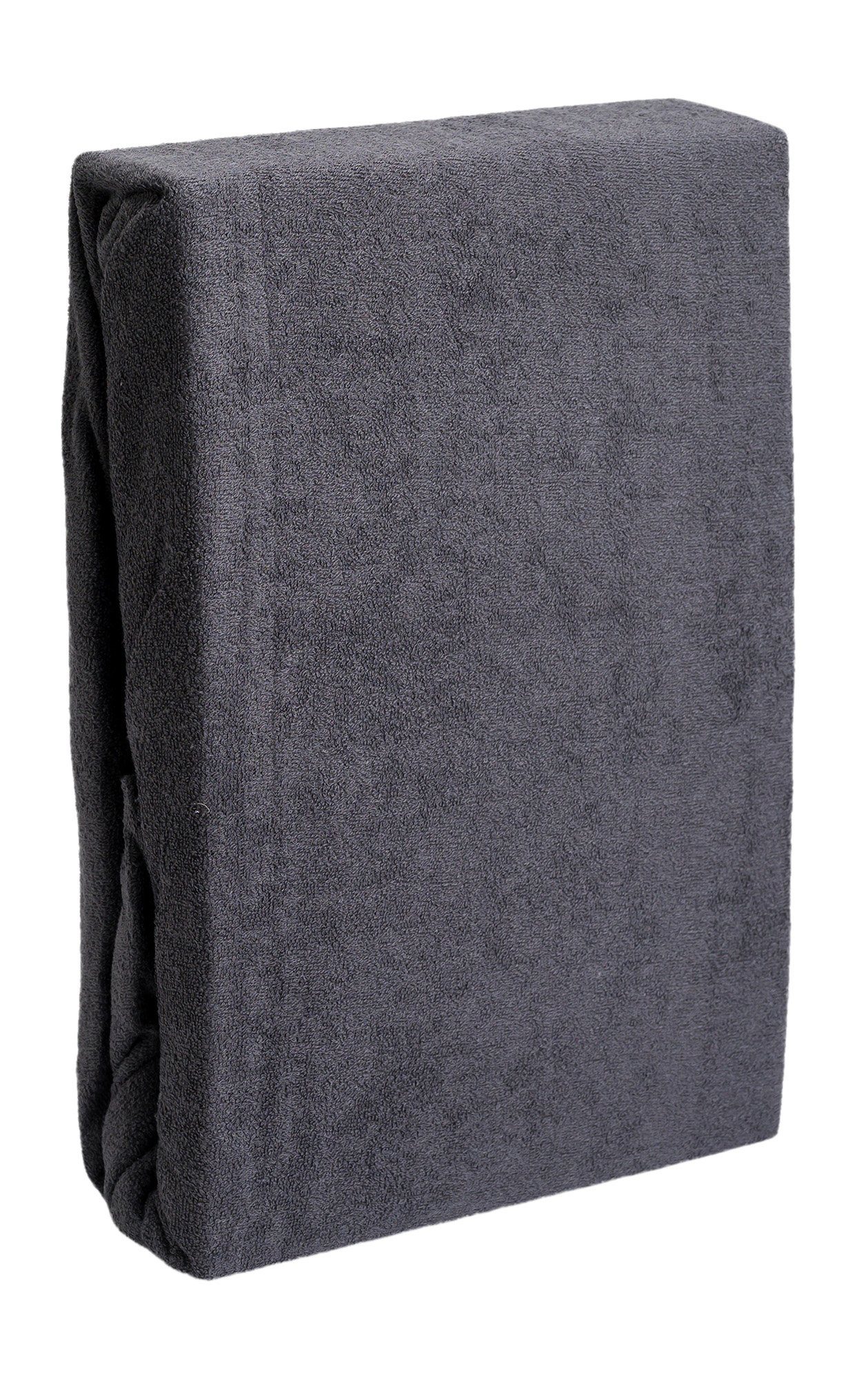 Hometex Premium Textiles Spannbettlaken aus Frottier Stoff bis 23 cm Steghöhe, Frottee, Gummizug: Rundumgummizug, Kuschelig warm und extra weich, ideal für die  – Bild 3 von 5