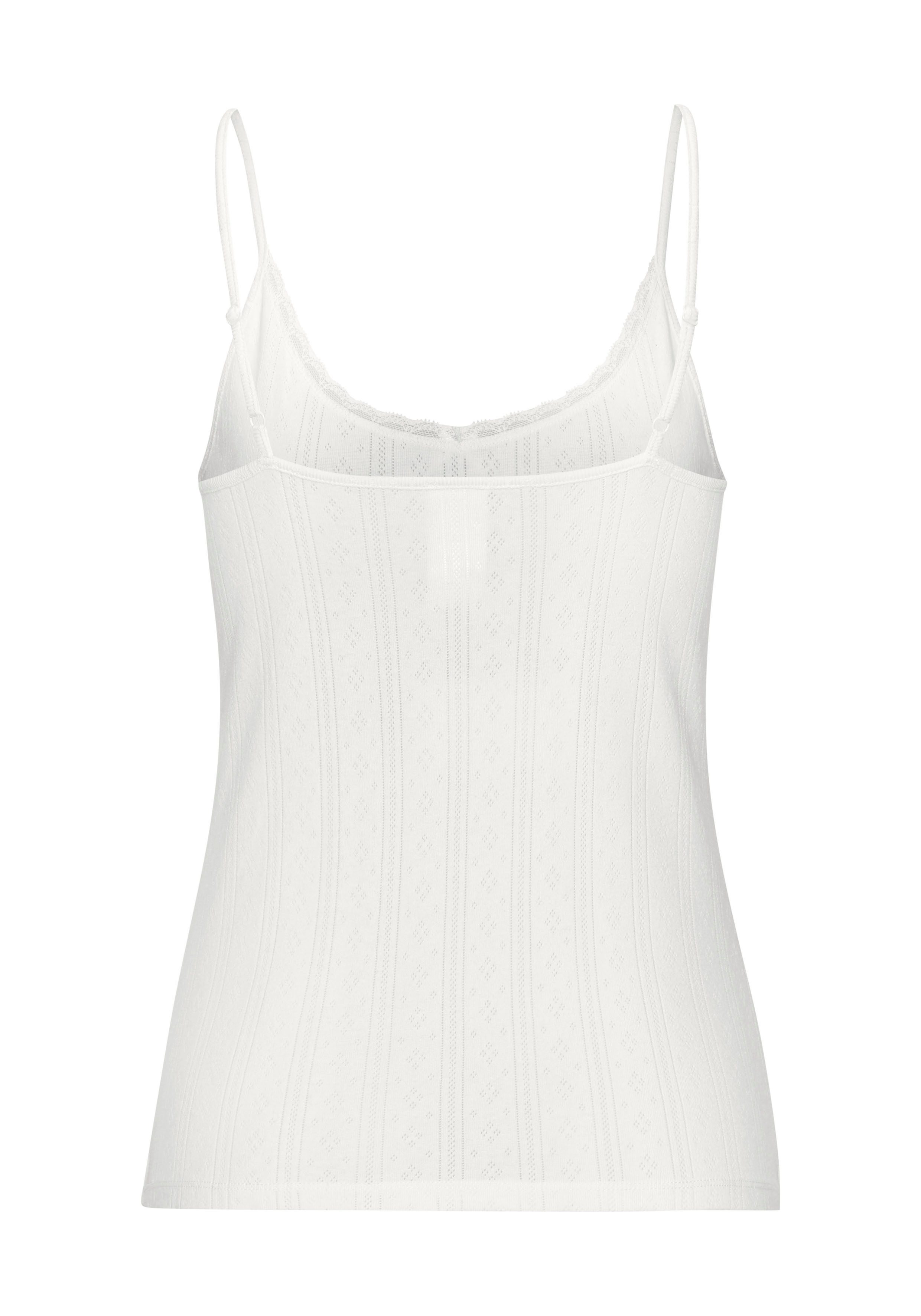 Vivance by Lascana Unterhemd (2er-Pack) aus weicher Pointelle-Ware mit Spitze, reine Baumwolle – Bild 5 von 5
