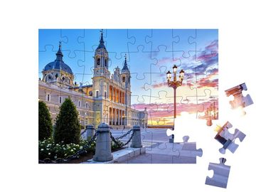 puzzleYOU Puzzle Santa Maria la Real de la Almudena, Madrid, 48 Puzzleteile, puzzleYOU-Kollektionen Spanien