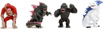 JADA Sammelfigur Jada Sammelfigur MetalFigs Godzilla x Kong Figuren 4er Pack 2,5 Zoll 2