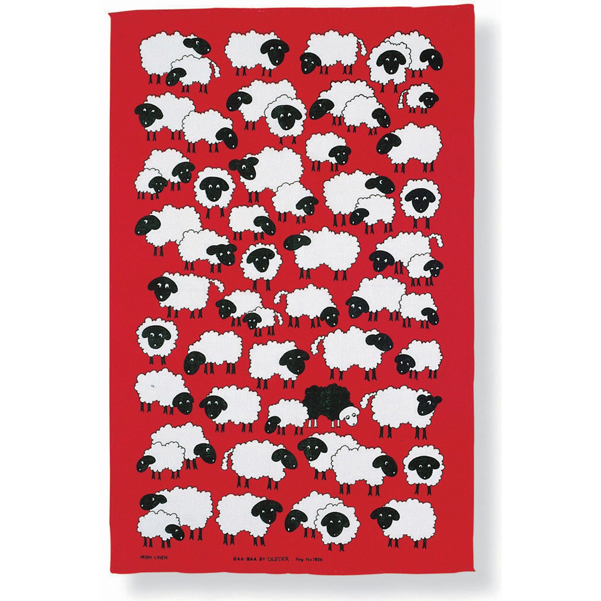 Ulster Weavers Geschirrtuch Baa Baa Sheep, (1-tlg), perfekte Ergänzung für Ihre Küche, 100% Baumwolle, 48x74 cm