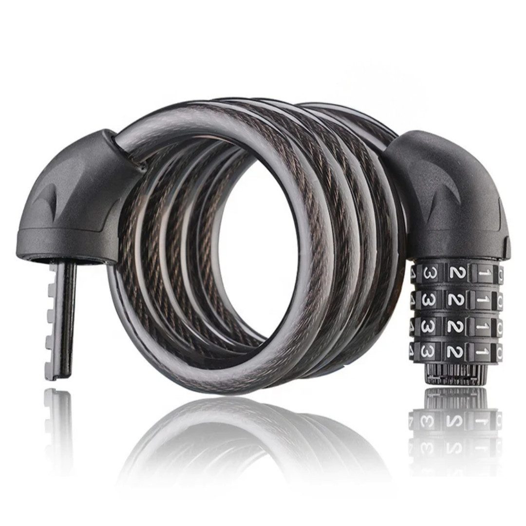 LIVINA HOME Zahlenkettenschloss Fahrradschloss, Kettenschloss für Rad, 4-stelliges Zahlenschloss, 4-stellige Zahlenschloss ermöglicht über 10.000 Kombinationen