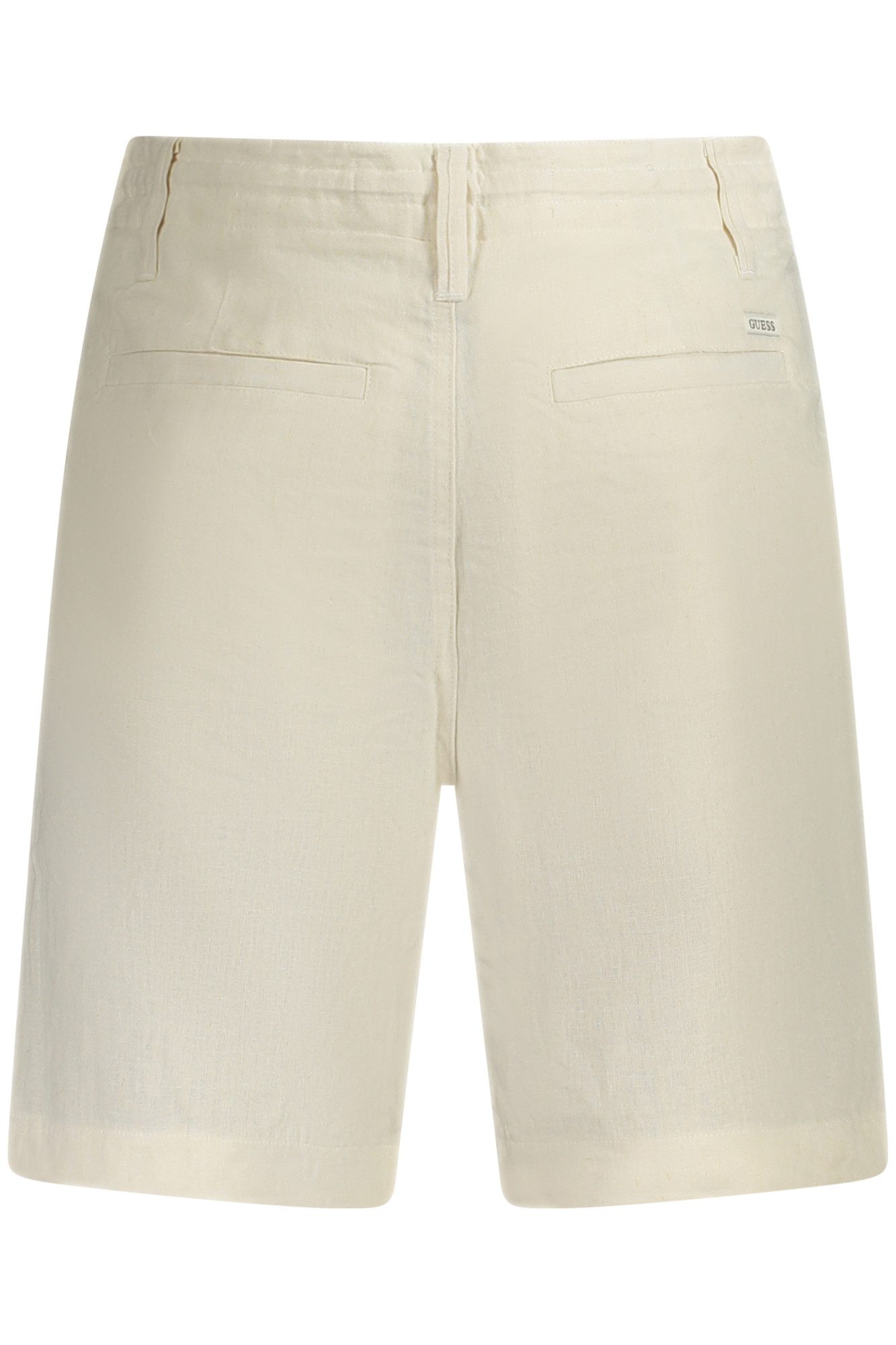 GUESS JEANS 5-Pocket-Hose Herren Bermuda beige mit Kordelzug & 4 Taschen - Sommerliche Eleganz