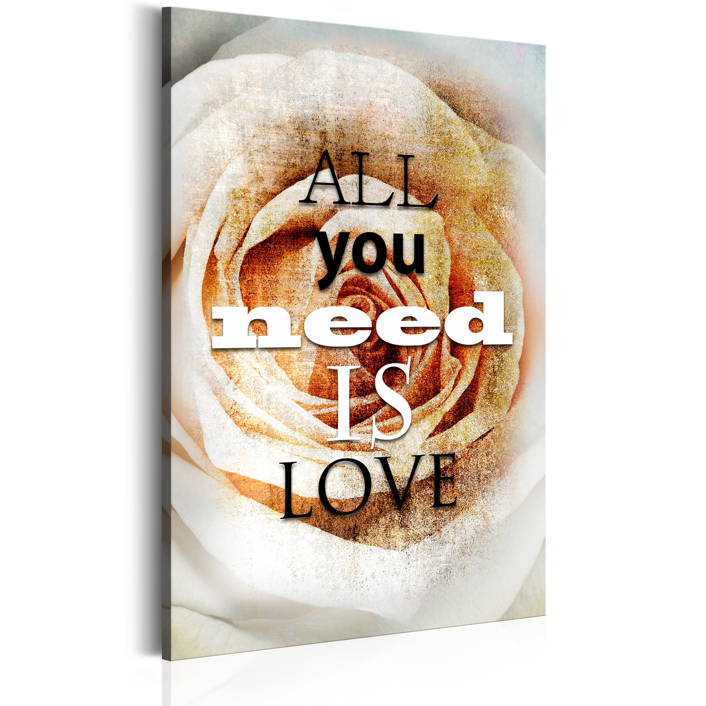 Artgeist Wandbild All you need is love
