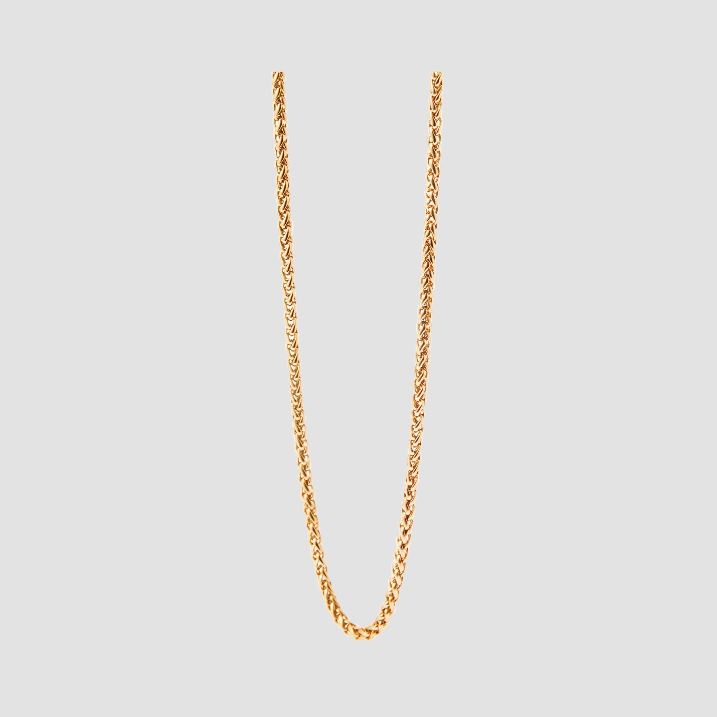 AKZENT Edelstahlkette "Ertane" Gold - Edelstahlkette ohne Anhänger - Basic Design - (Einzeln)