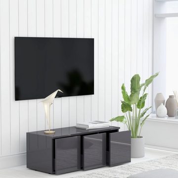 möbelando TV-Board Hanum (B/H/T: 80x30x34 cm), in Hochglanz-Grau